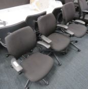 6x Humanscale Freedom Task Office Swivel Chairs. Varying Condition.