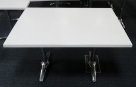 6x Canteen Tables. Dimensions: 1200x790x740mm (LxDxH)