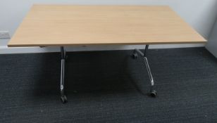 Tiltable Office Desk. Dimensions: 1500x750x740mm (LxDxH)