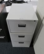 3 Drawer Office Filing Cabinet. Dimensions: 470x620x1200mm (LxDxH)