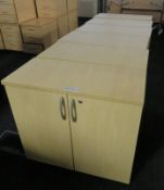 6x Office 2 Door Cupboard. Dimensions: 800x370x720mm (LxDxH)