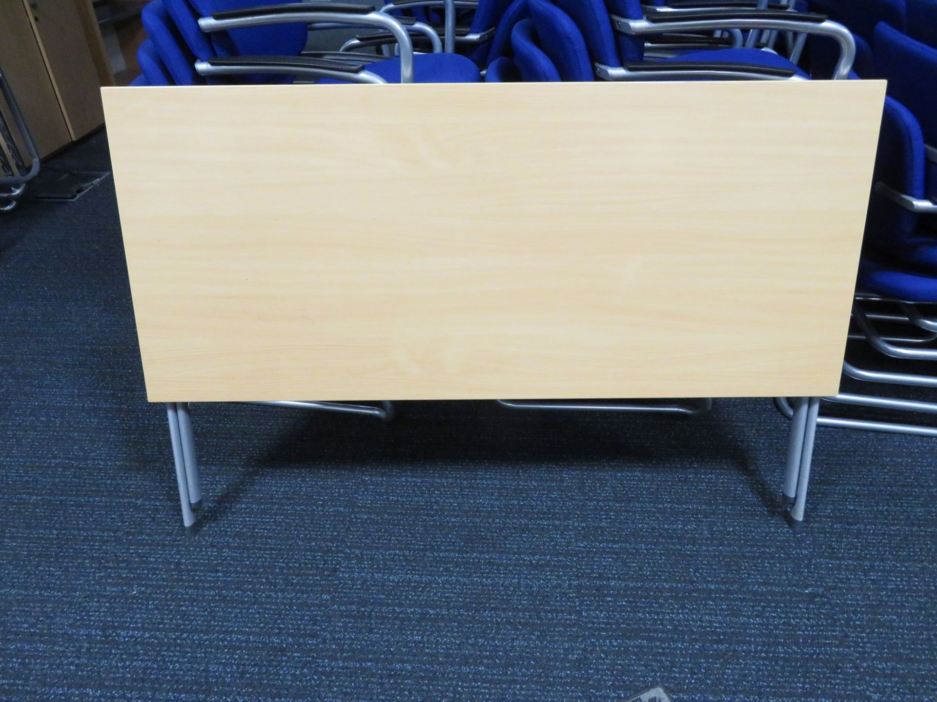 Wooden Top Folding Desk. Dimensions: 1400x600x720mm (LxDxH) - Image 4 of 4