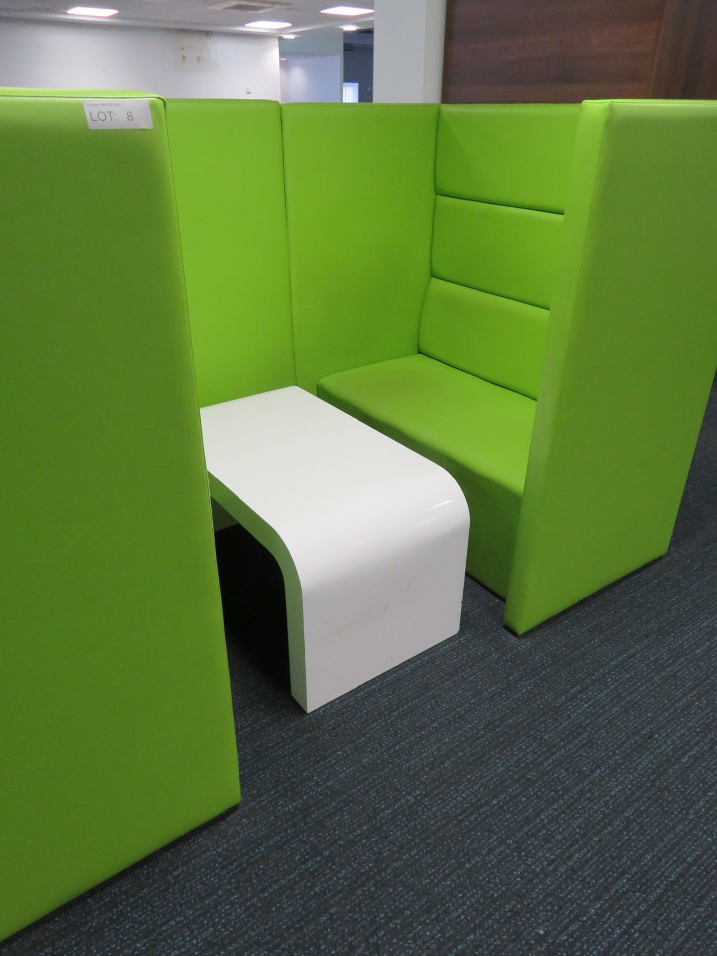 Padded Office Chill Out Pod/Booth And Table.