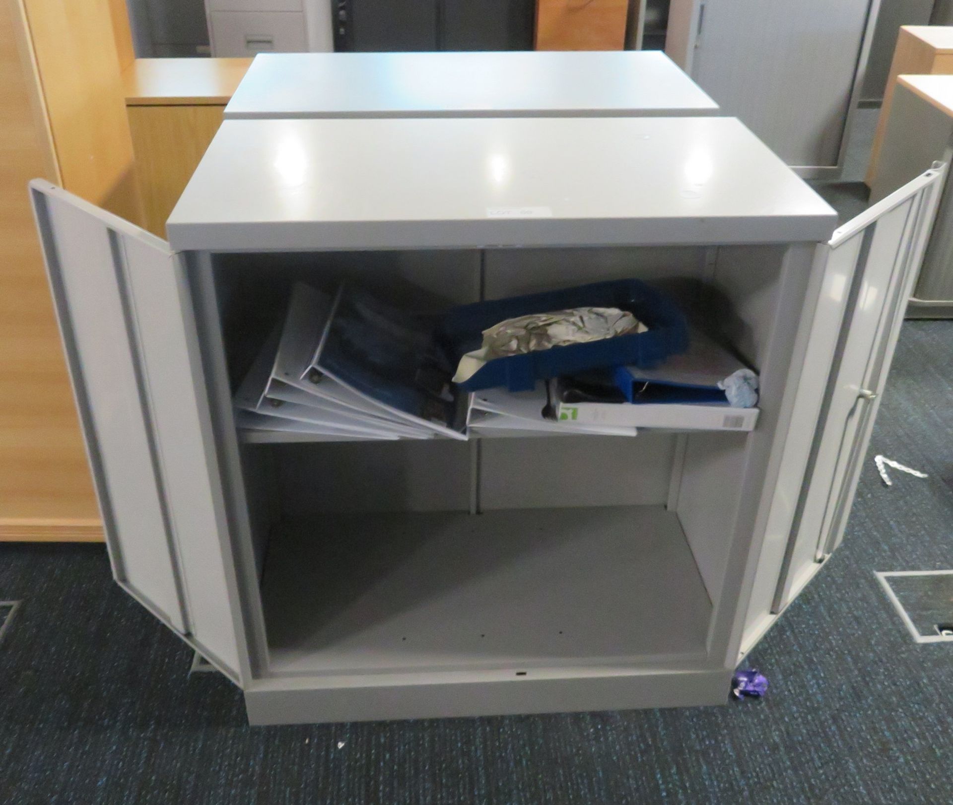 2x Metal Office Storage Cupboard. Dimensions: 920x480x1020mm (LxDxH) - Image 3 of 3