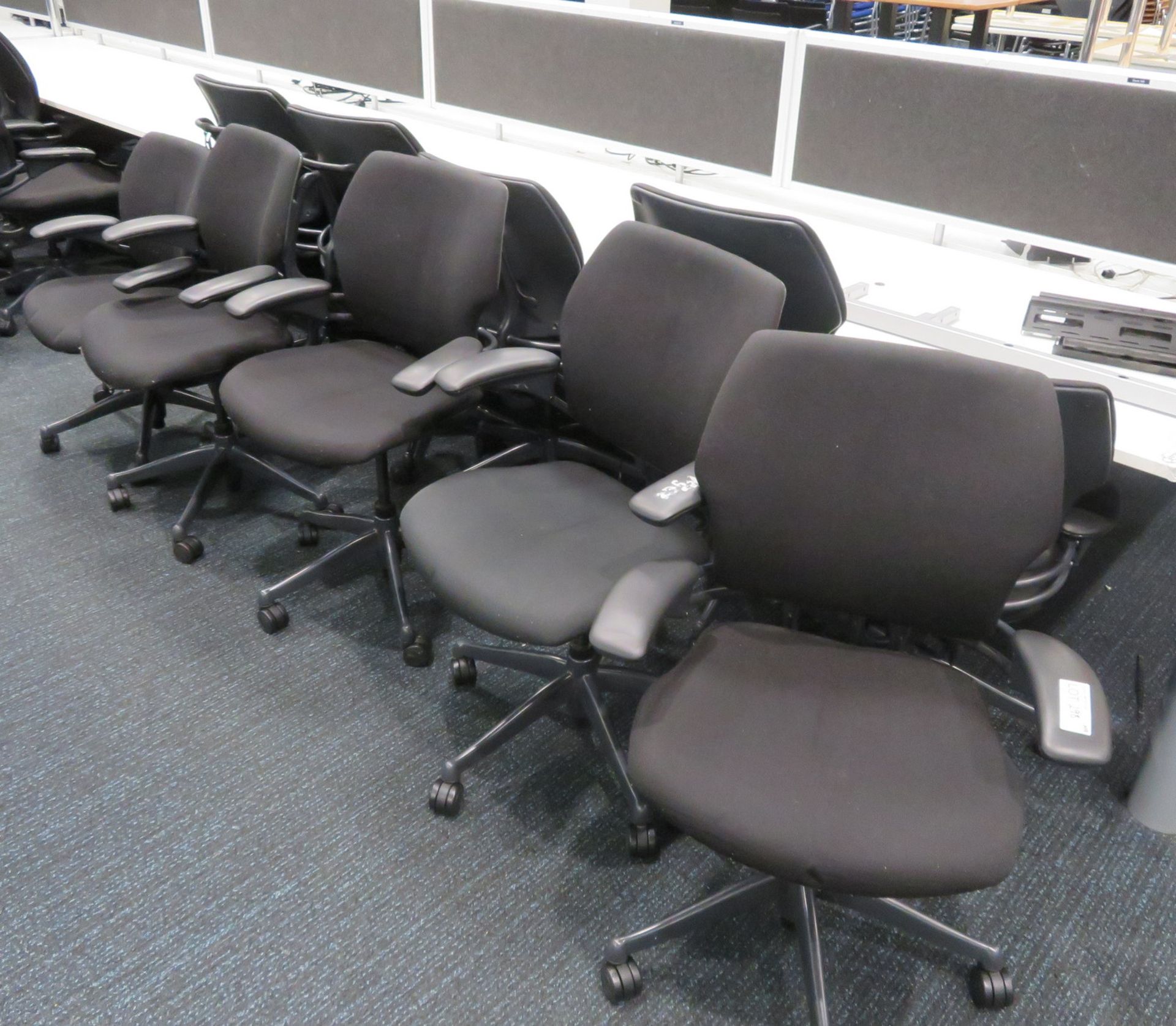 10x Humanscale Freedom Task Office Swivel Chairs. Varying Condition.