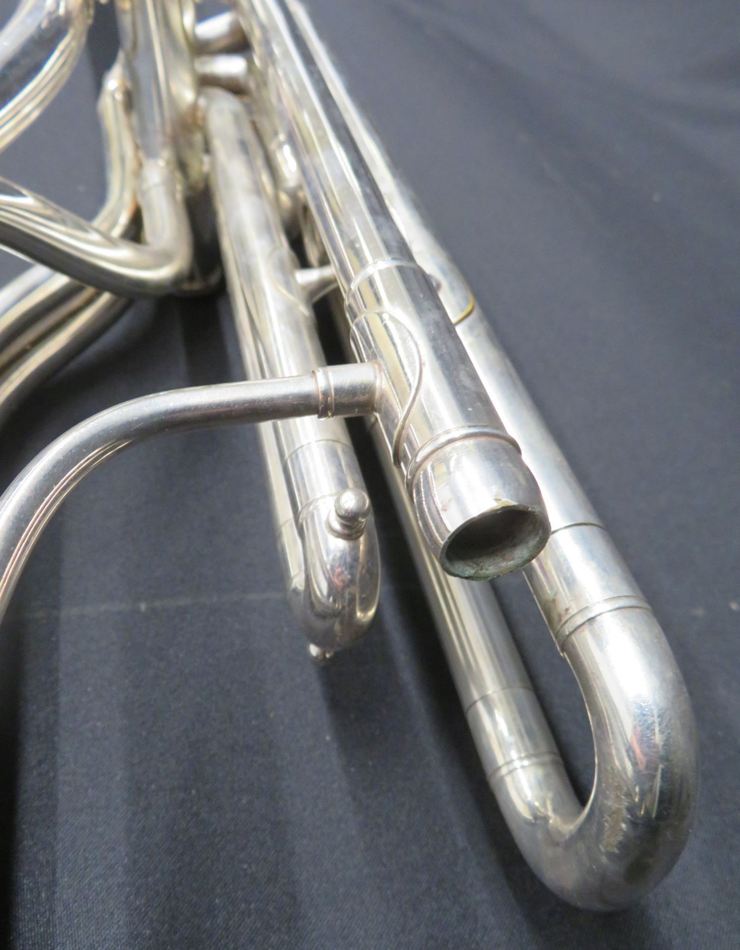 Boosey & Hawkes Imperial Besson bass fanfare trumpet with case. Serial number: 708-670089. - Image 12 of 18