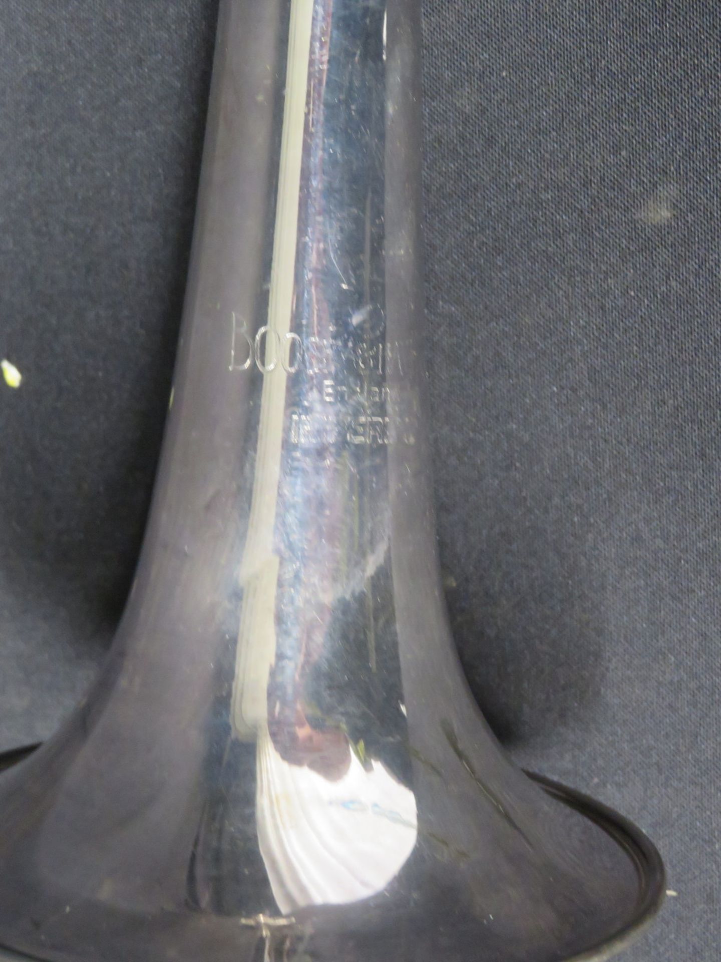 Boosey & Hawkes Imperial fanfare trumpet with case. Serial number: 705-670079. - Image 14 of 17