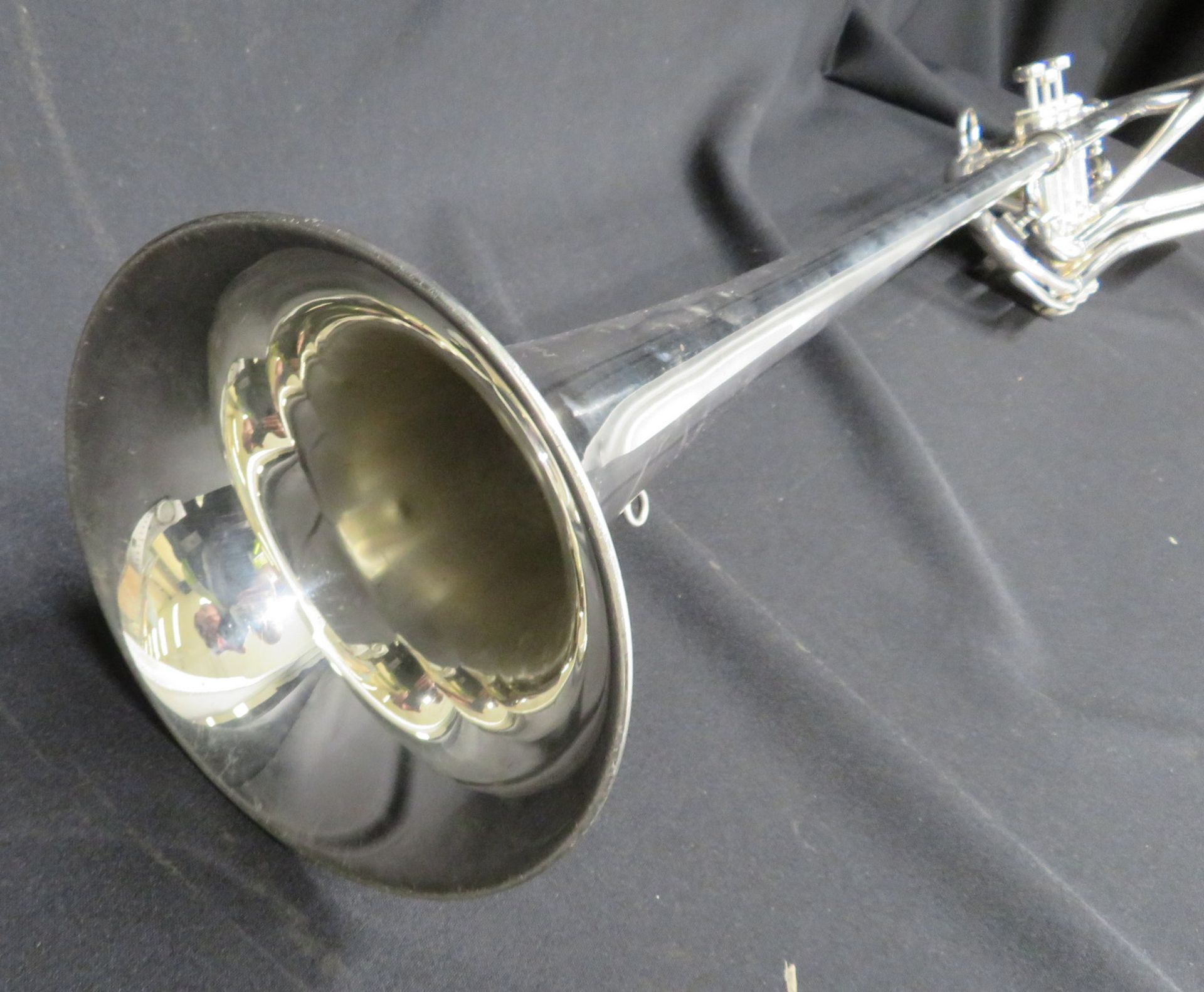 Boosey & Hawkes Besson 700 London tenor fanfare trumpet with case. Serial number: 707-721126. - Image 10 of 18