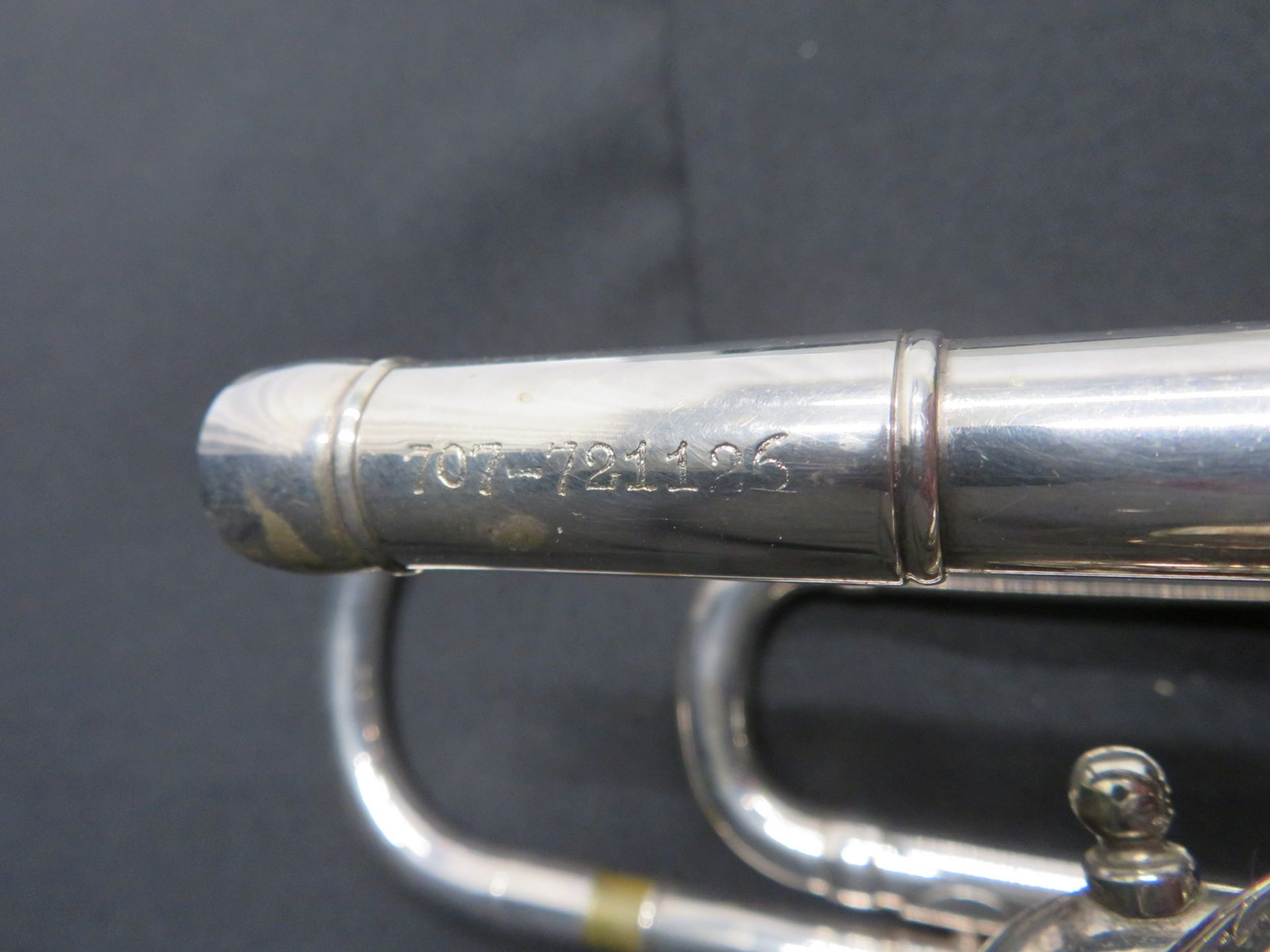 Boosey & Hawkes Besson 700 London tenor fanfare trumpet with case. Serial number: 707-721126. - Image 13 of 18