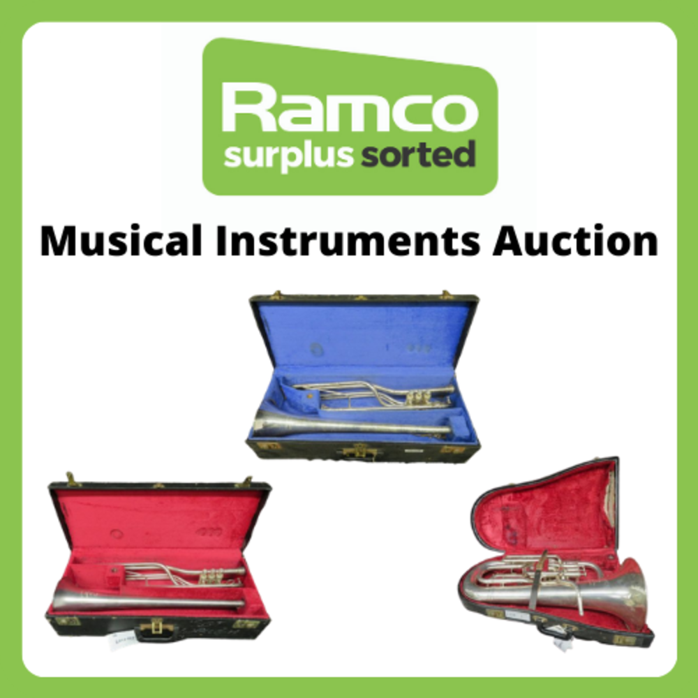 Ex Royal Military Band Musical Instruments From Kneller Hall - Euphonium, Trombone & Fanfare Trumpets - Delivery Only