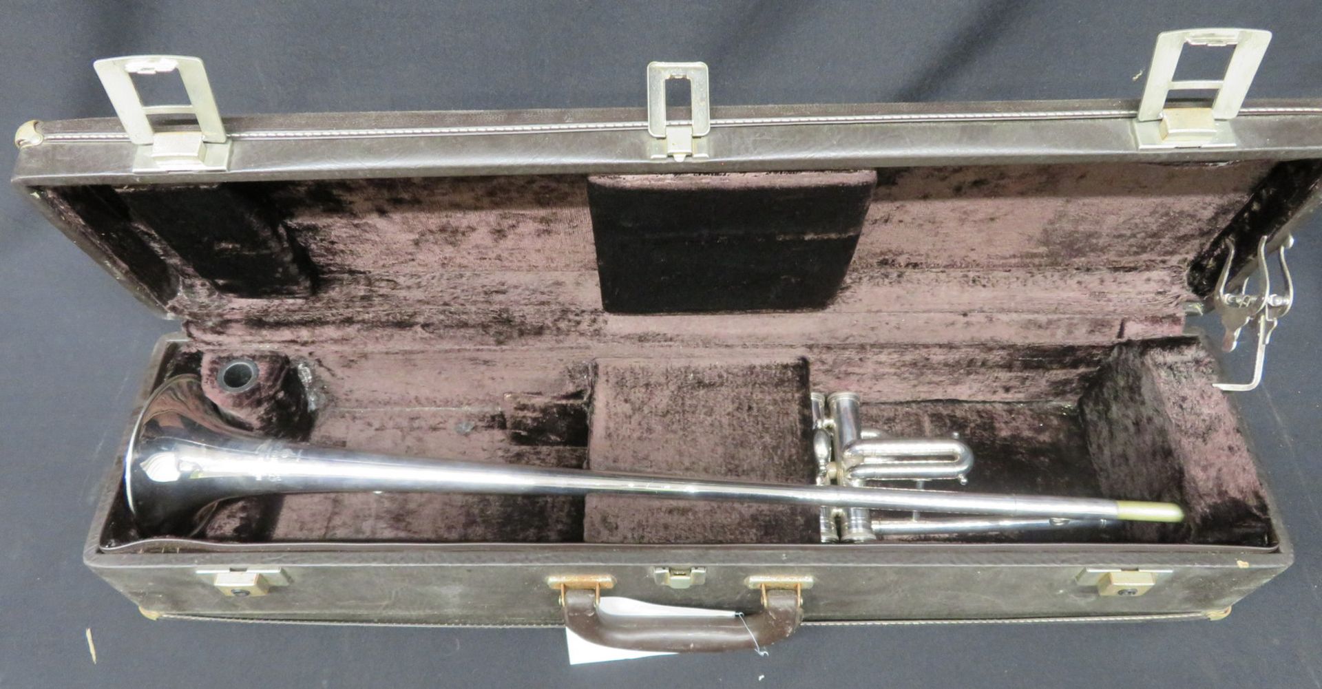 Boosey & Hawkes Imperial Besson fanfare trumpet with case. Serial number: 706-702334. - Image 2 of 16