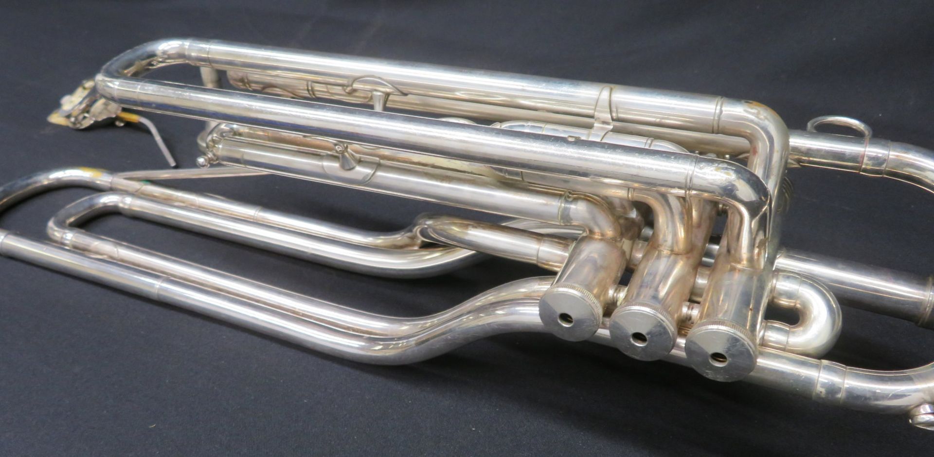 Boosey & Hawkes Imperial Besson bass fanfare trumpet with case. Serial number: 708-670089. - Image 14 of 18