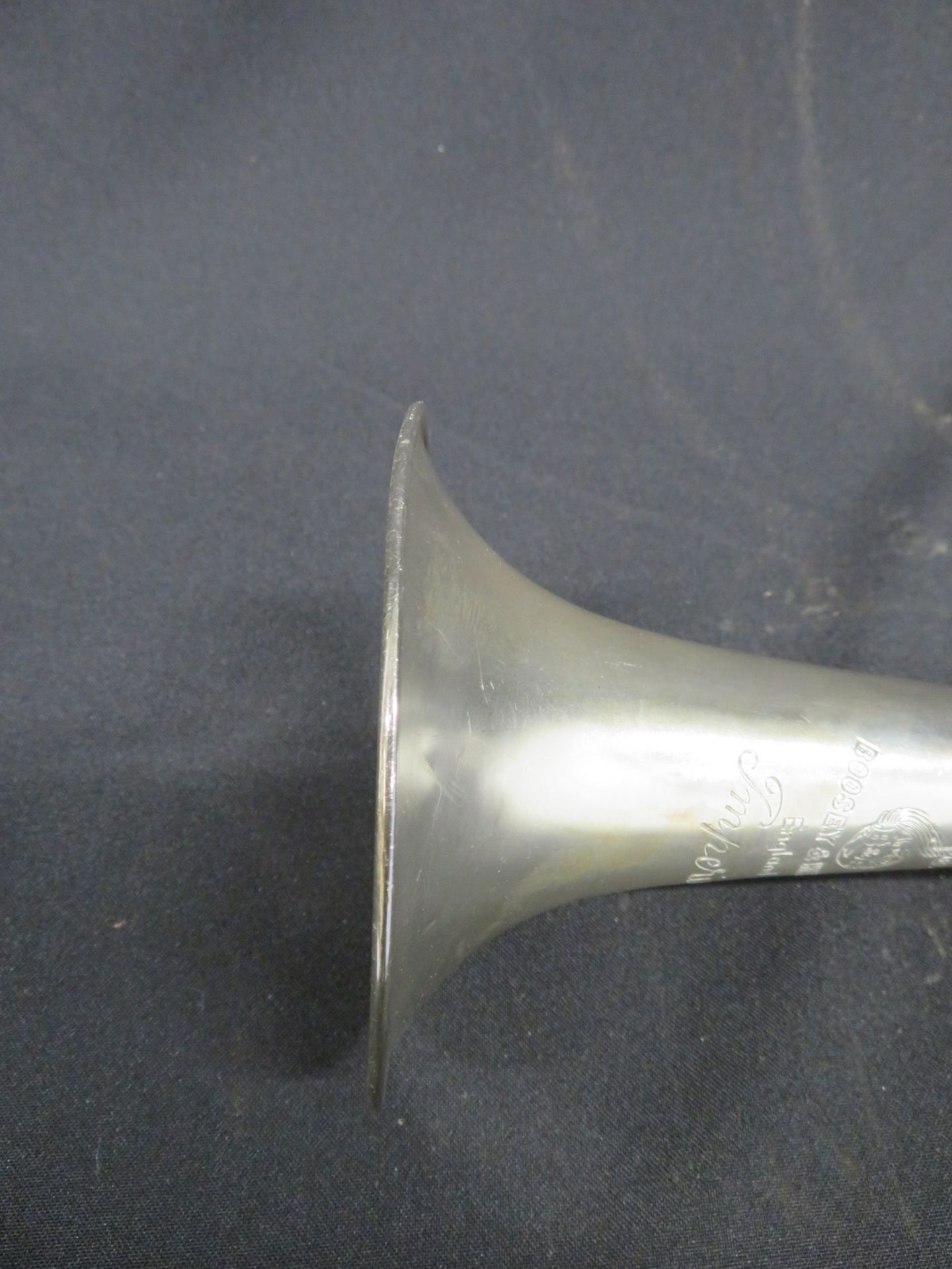 Boosey & Hawkes Imperial fanfare trumpet with case. Serial number: 514759. - Bild 12 aus 18