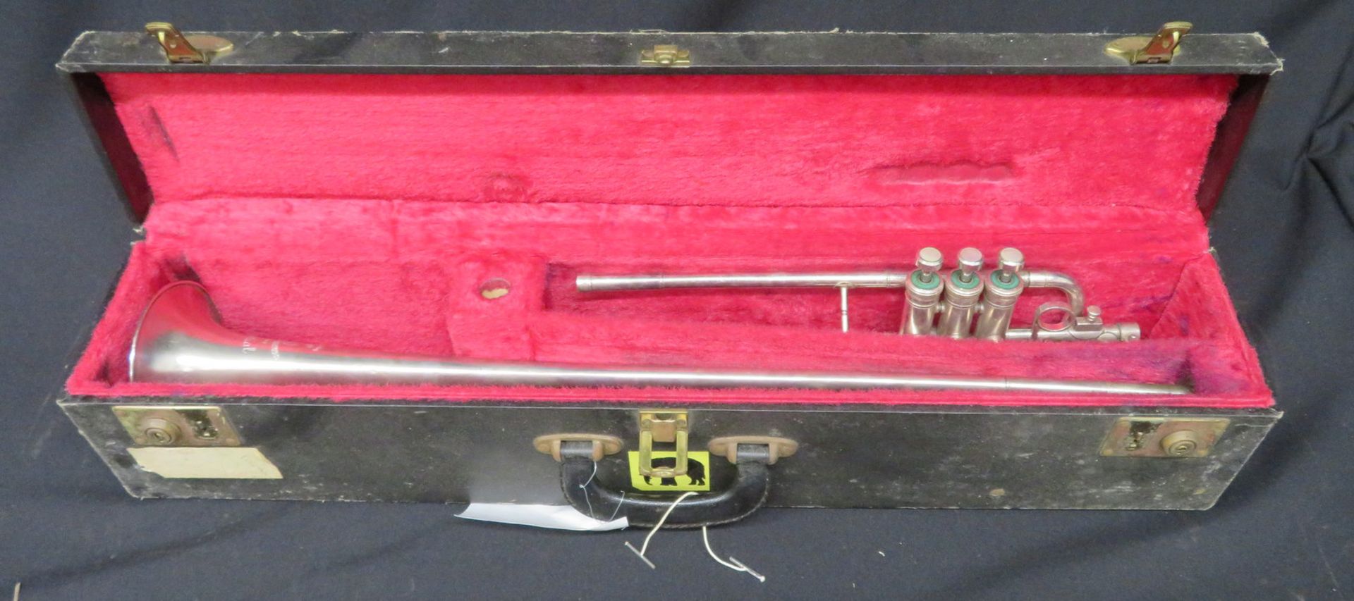 Boosey & Hawkes Imperial fanfare trumpet with case. Serial number: 514759.