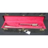 Boosey & Hawkes Imperial fanfare trumpet with case. Serial number: 622077.