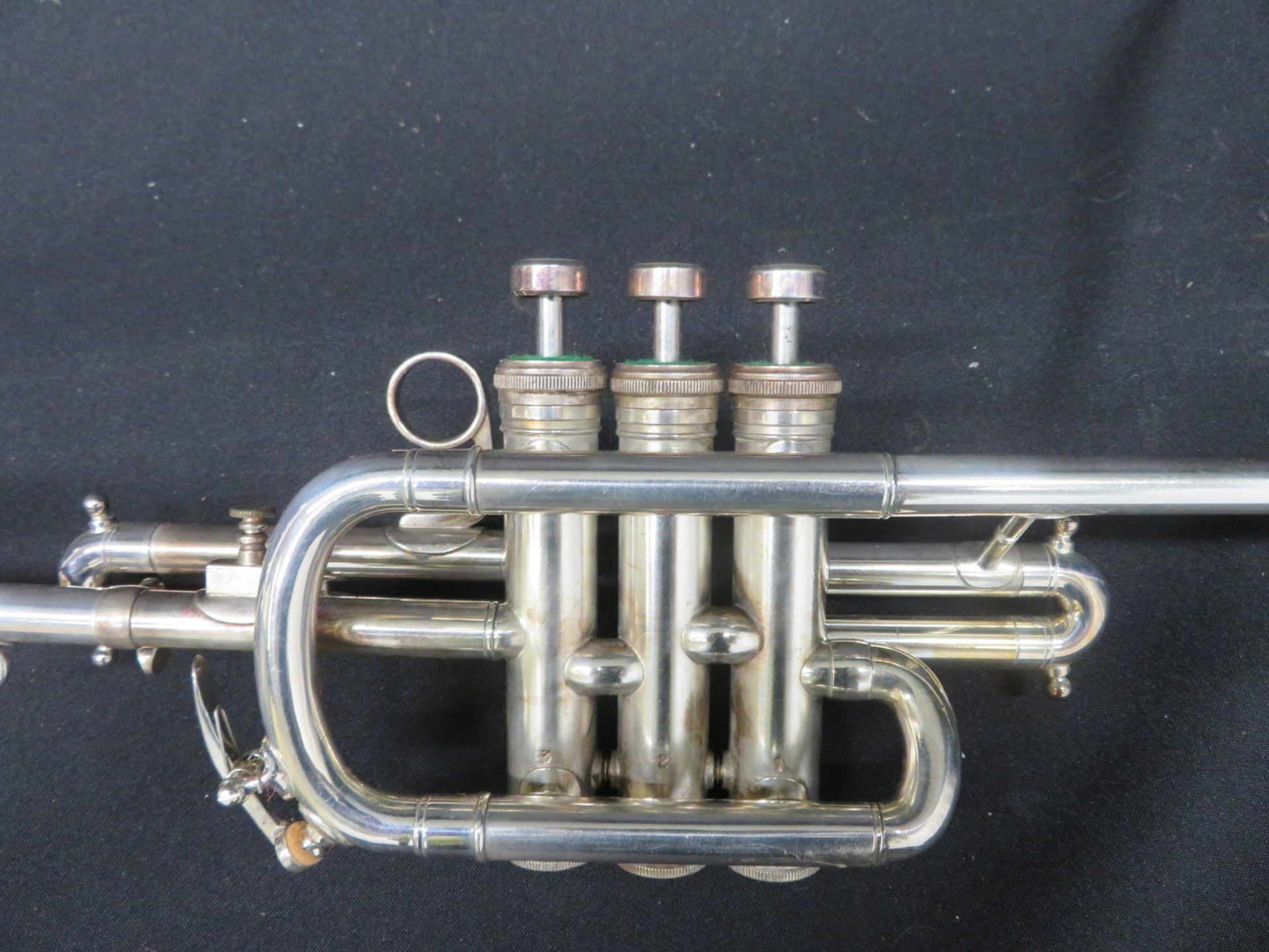 Boosey & Hawkes Imperial fanfare trumpet with case. Serial number: LP. 399555. - Bild 5 aus 19