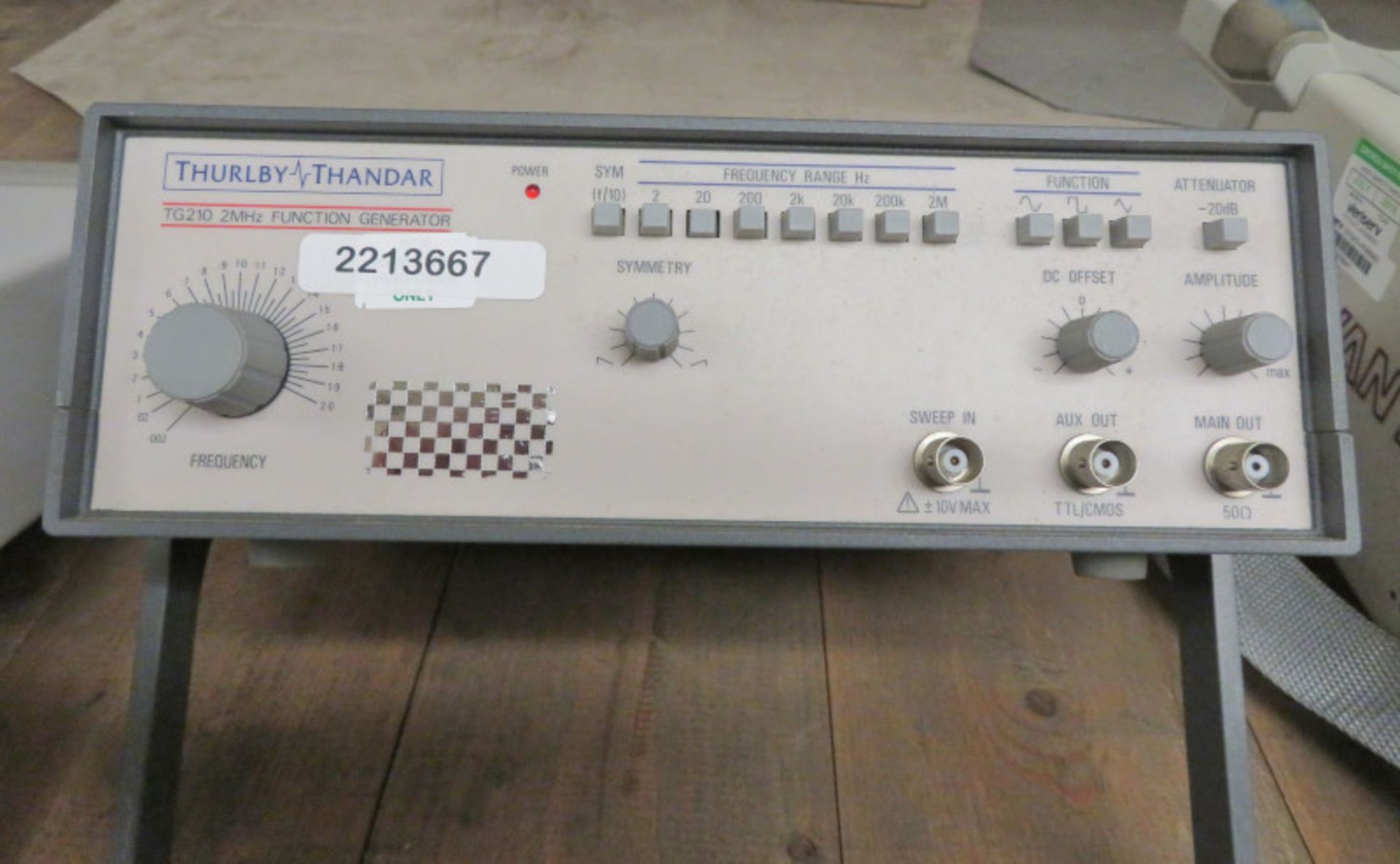 Thurlby Thandar TG210 2MHz Function Generator (No Power Cable)