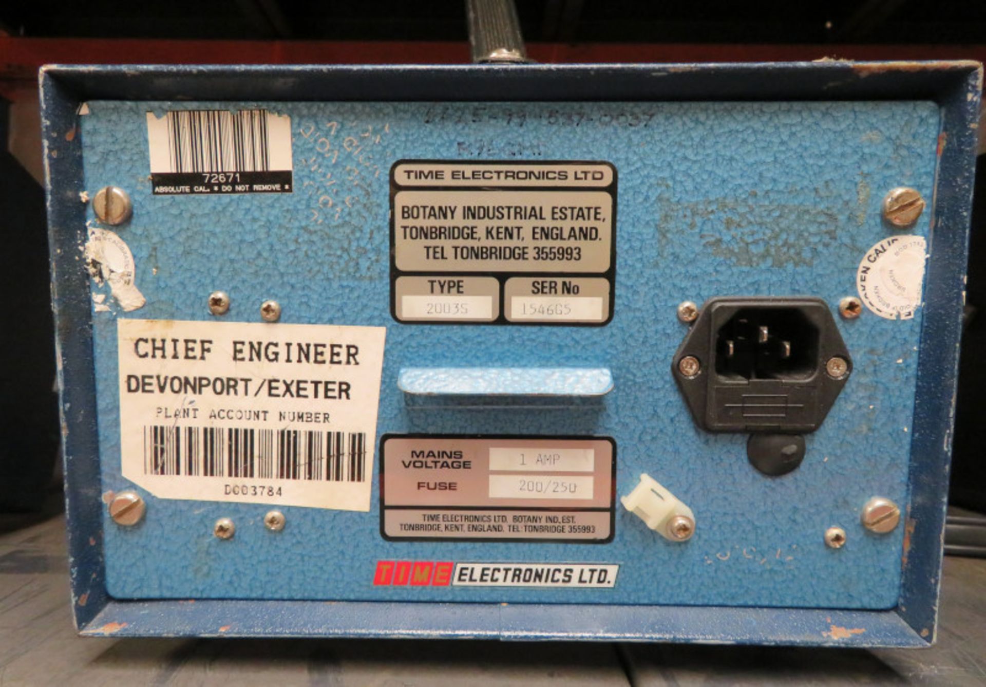 Time Electronics Type 2003S DC Voltage Calibrator - 0.02% Grade (Broken Handle & No Power - Image 4 of 4