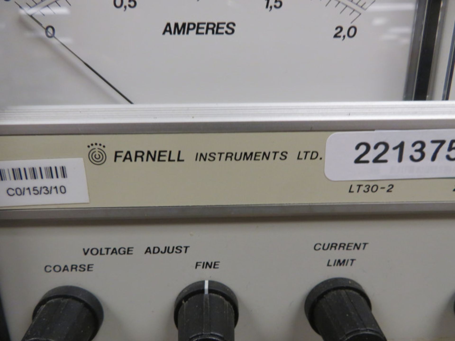 Farnell Instruments LT30-2 Stablised Power Supply 2 x 0-30v 2A - Image 2 of 3