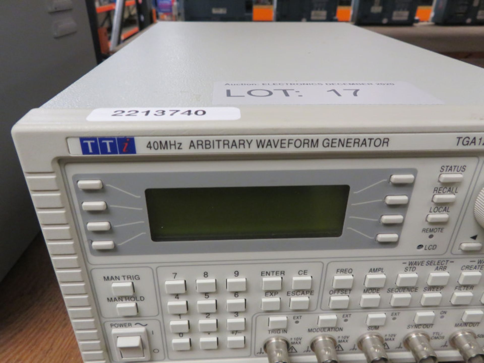 TTi TGA1241 40MHz Arbitrary Waveform Generator (No Power Cable) - Image 2 of 3