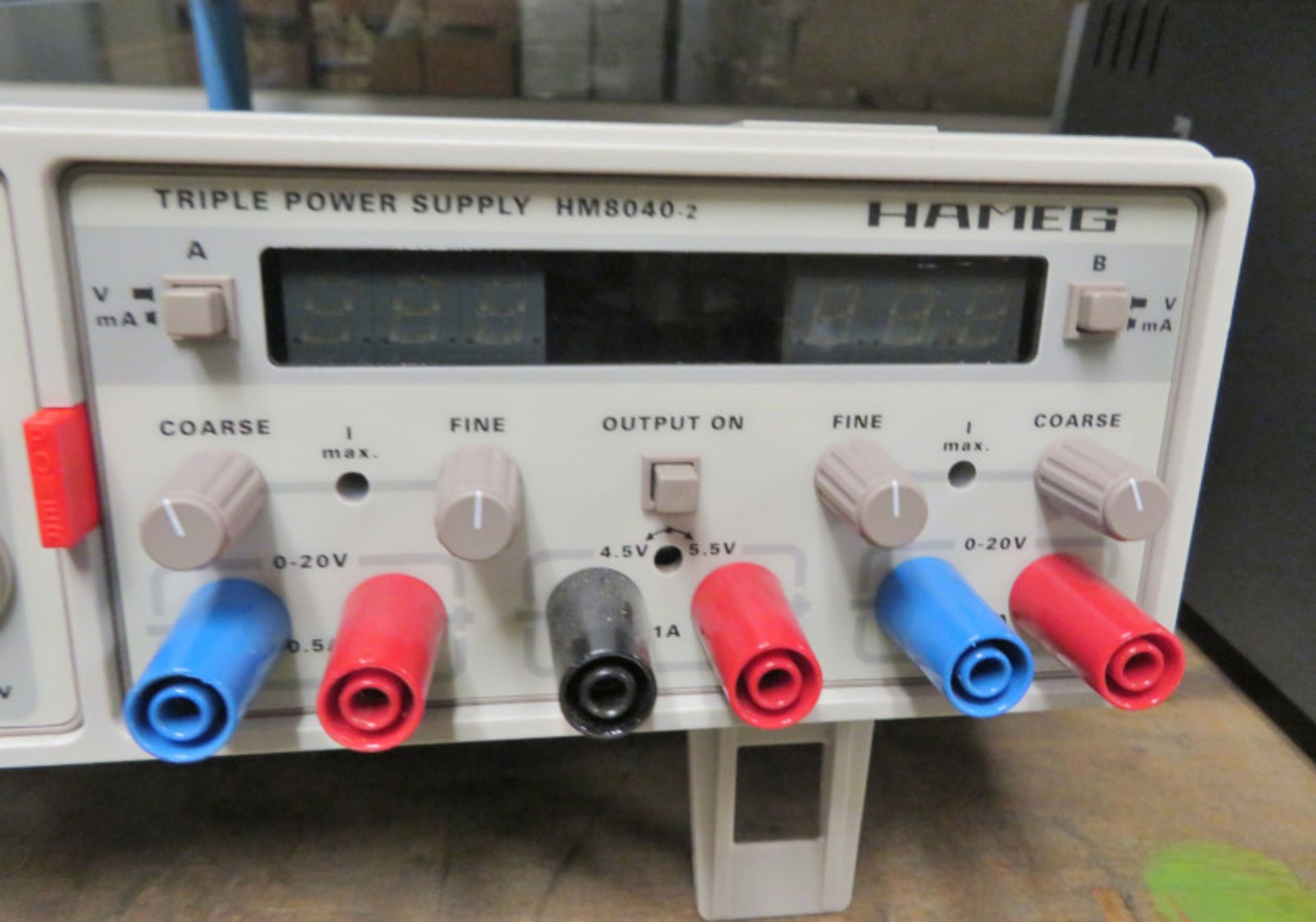 Hameg HM8014 Milliohm Meter & HM8040-2 Triple Power Supply (No Power Cable) - Image 3 of 4
