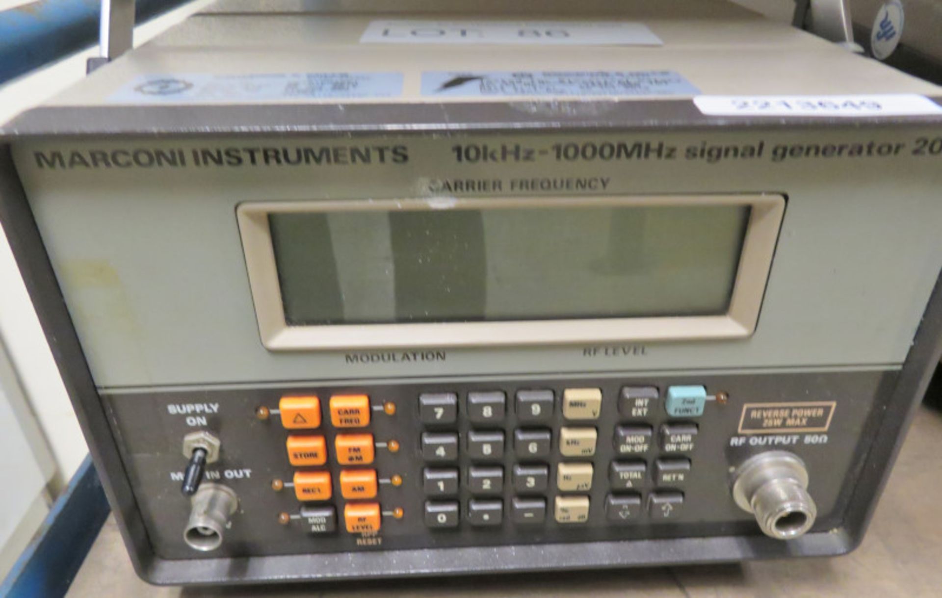 Marconi Instruments 2022 Signal Generator 10kHz - 1000MHz (No Power Cable)