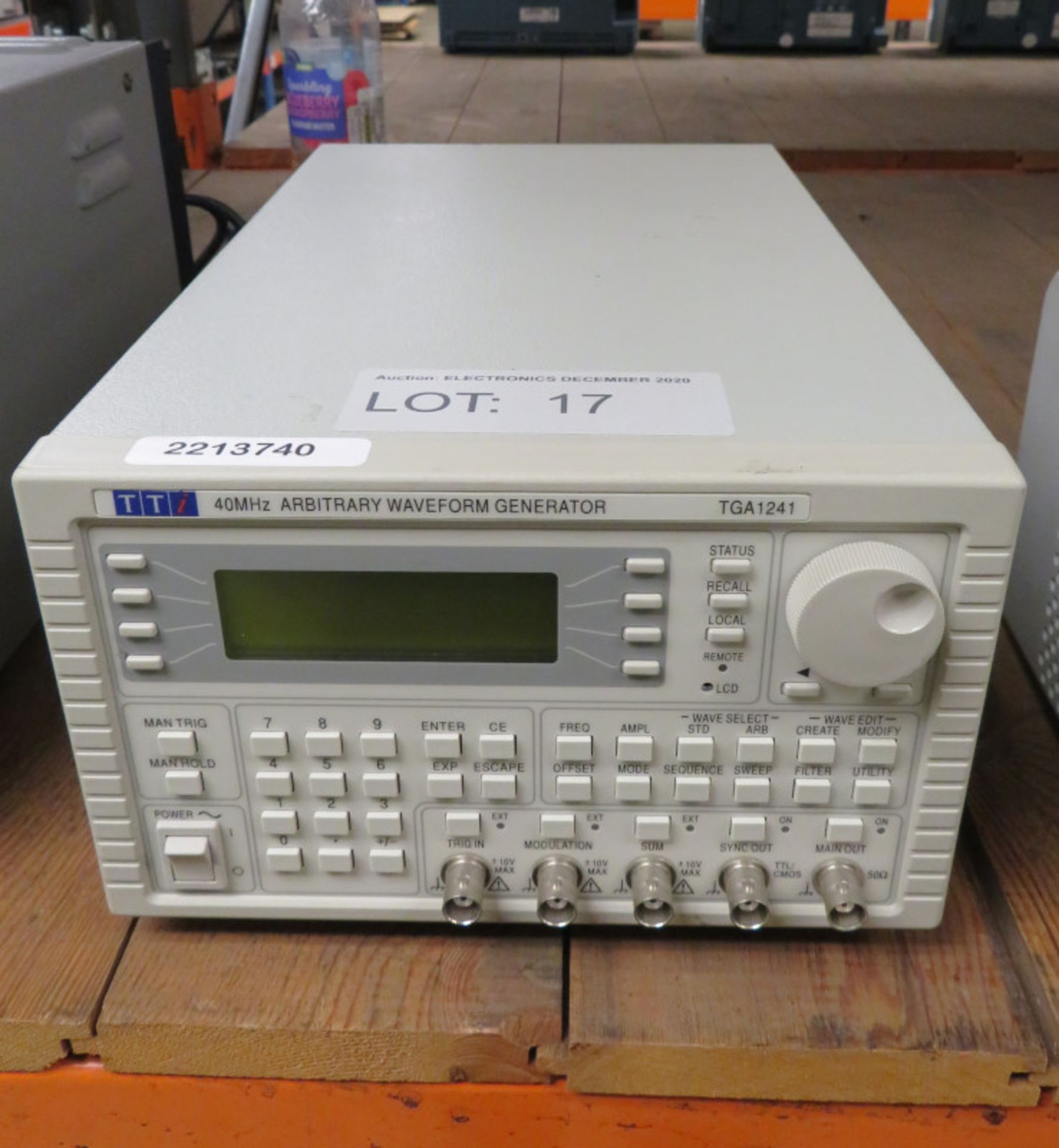 TTi TGA1241 40MHz Arbitrary Waveform Generator (No Power Cable)