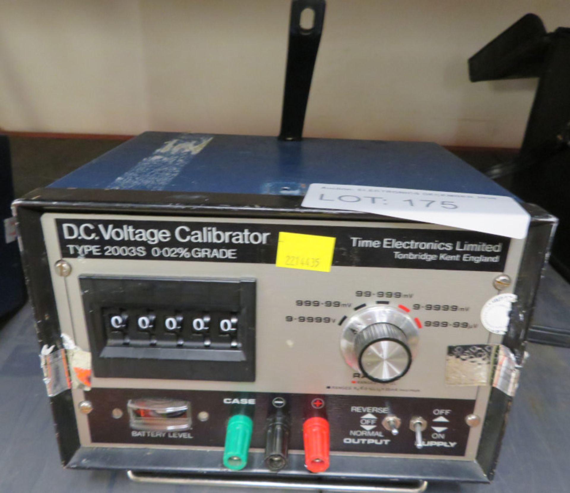 Time Electronics Type 2003S DC Voltage Calibrator - 0.02% Grade (Broken Handle & No Power
