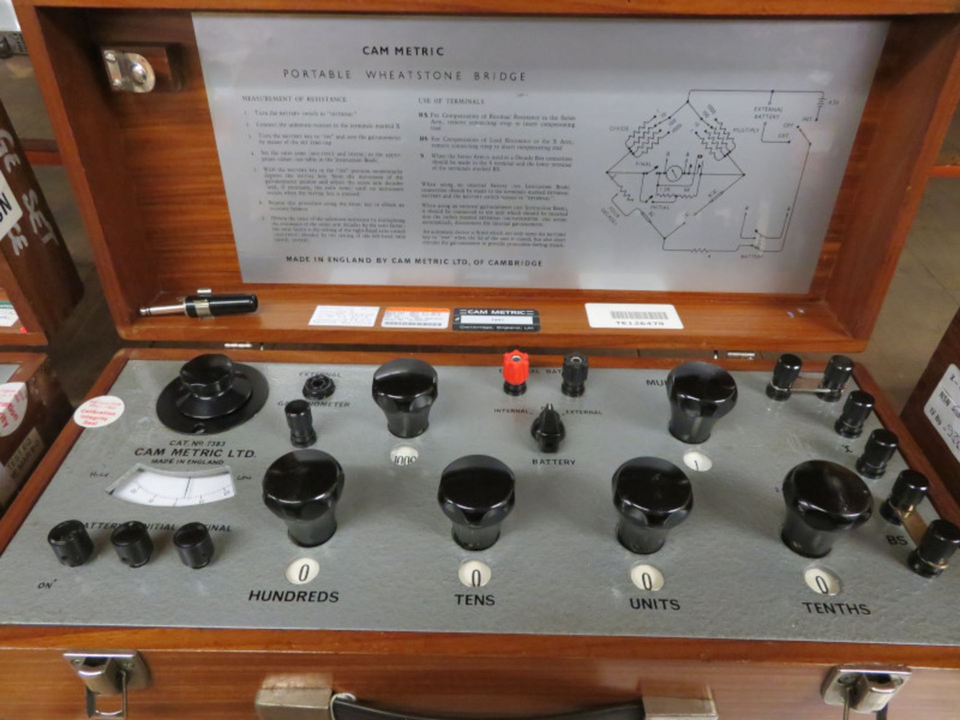 Cam Metric Portable Wheatstone Bridge Set - NSN 6625-99-953-2597 - Image 2 of 4