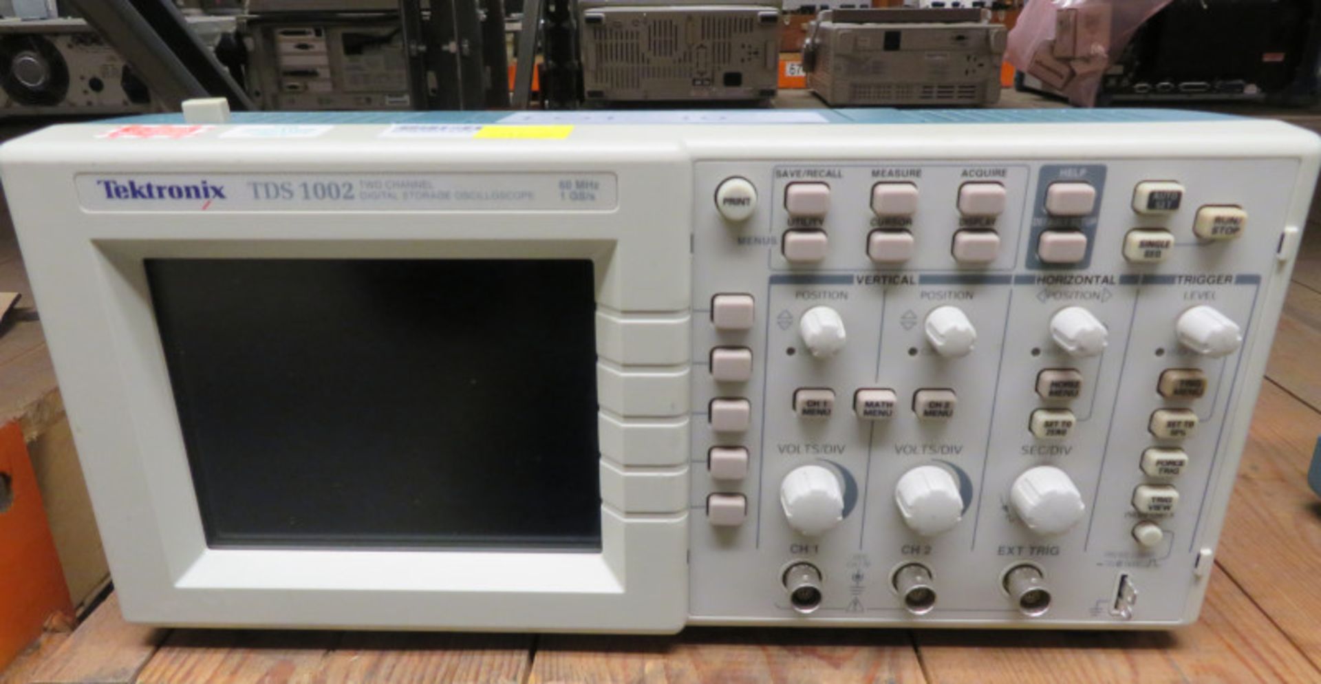 Tektronix TDS 1002 Two Channel Digital Storage Oscilloscope - 60MHz 1GS/s (No Power Cable)