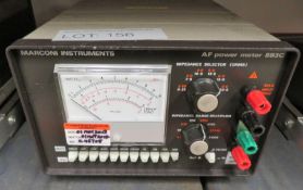 Marconi Instruments 893C AF Power Meter (No Probes)
