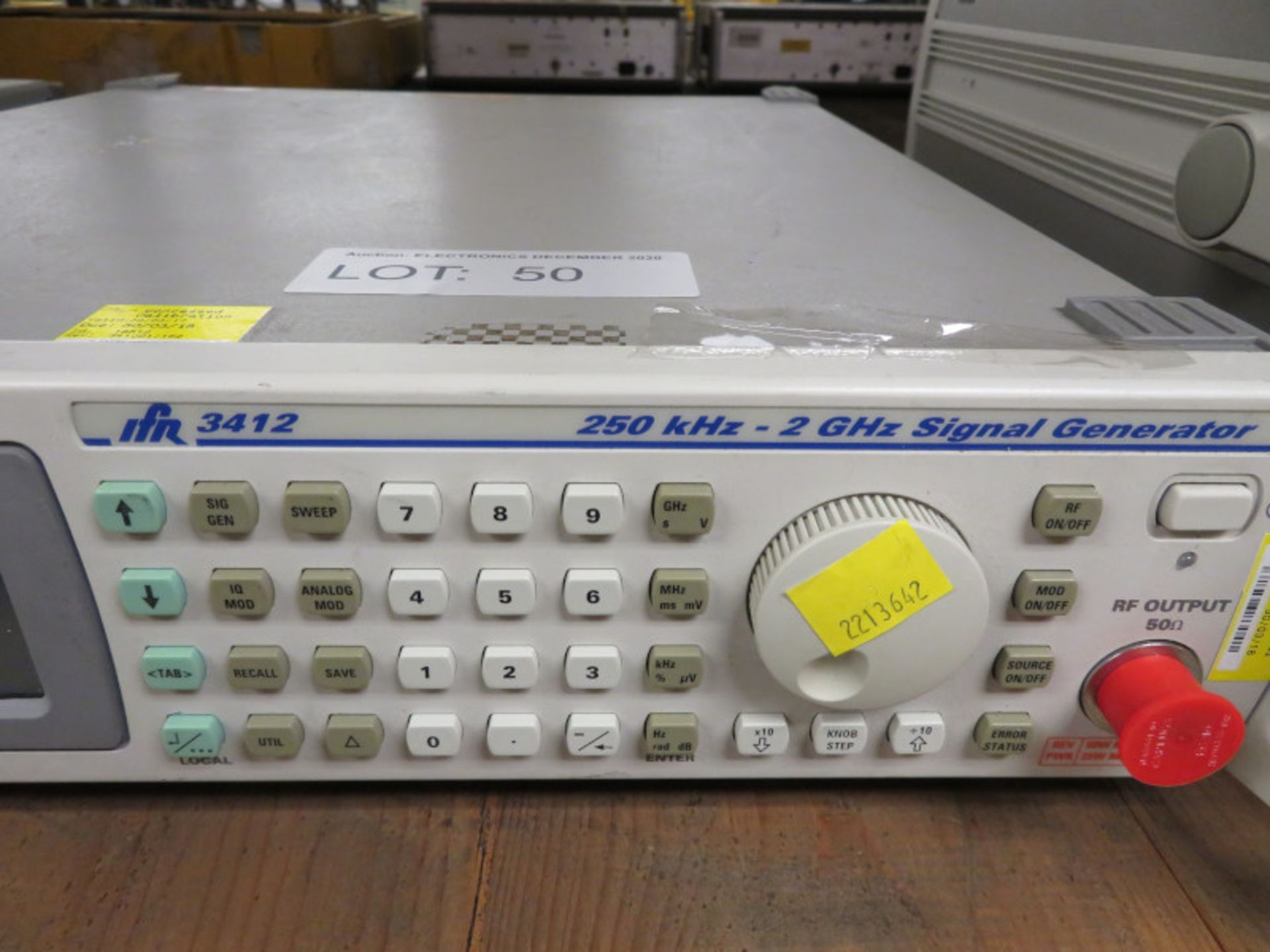 IFR 3412 Signal Generator 250kHz - 2GHz Signal Generator (No Power Cable) - Image 2 of 3