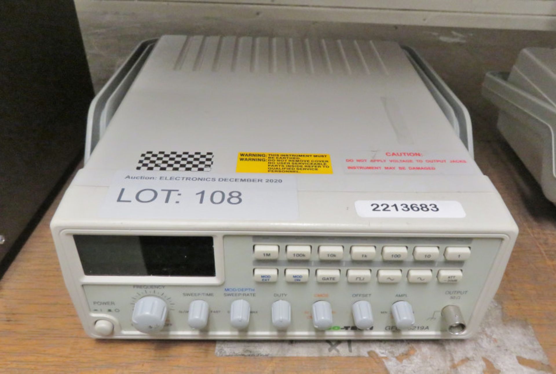 Iso-Tech GFG 8219A Function Generator (No Power Cable)