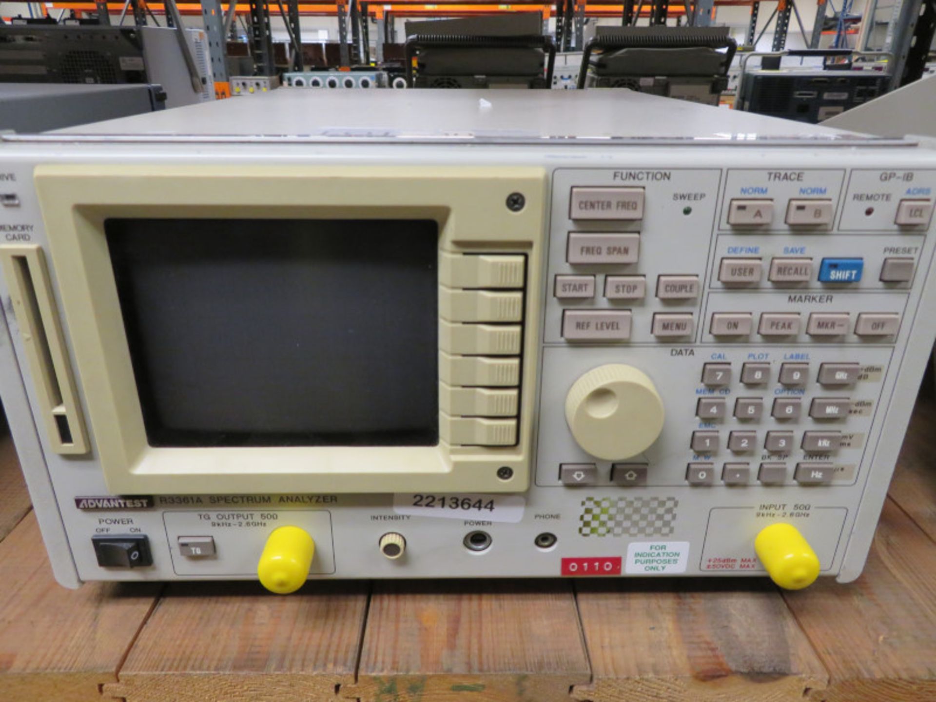 Advantest R3361A Spectrum Analyzer 9kHz - 2.6GHz (No Power Cable)