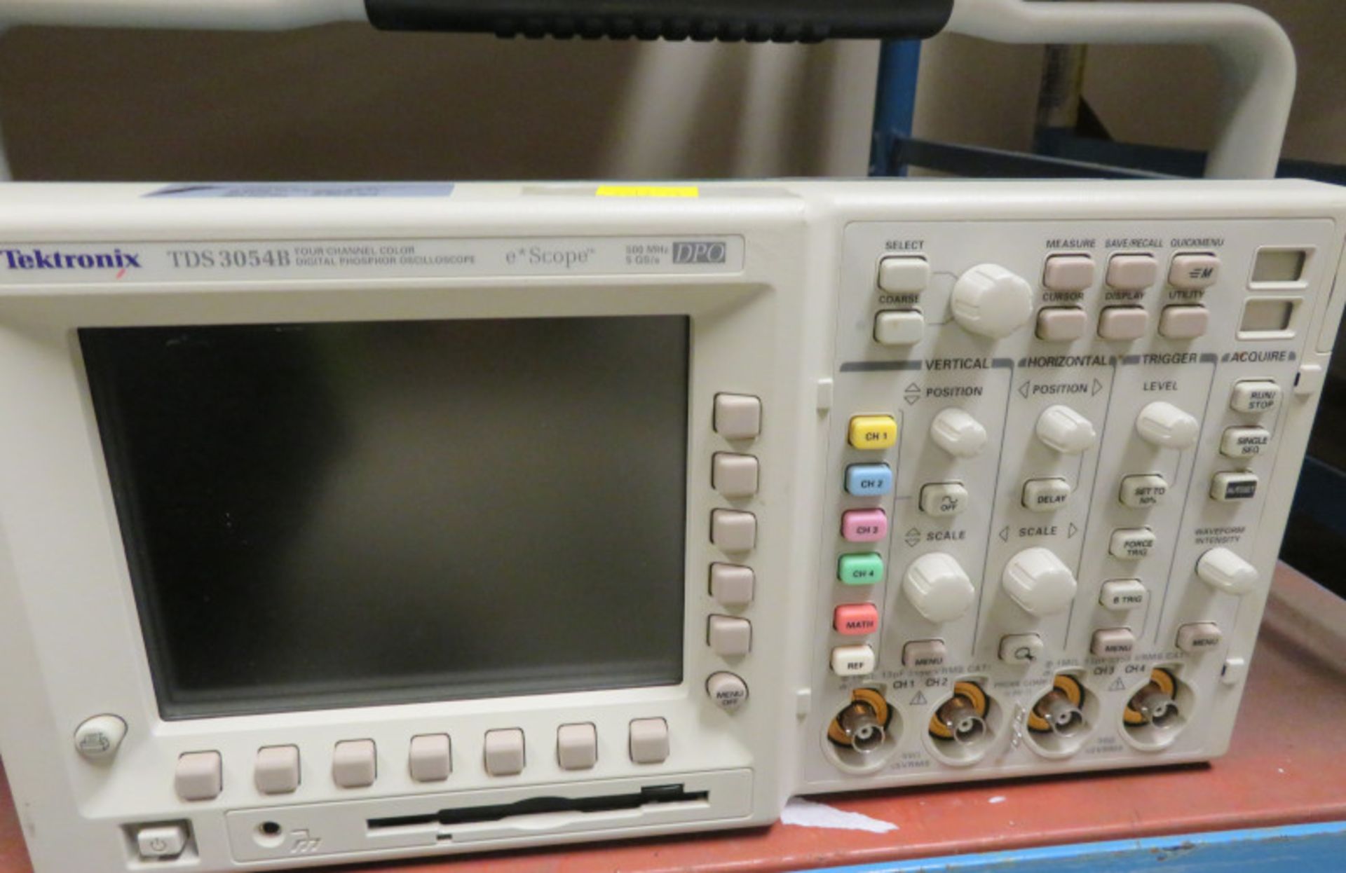 Tektronix TDS 3054B Four Channel Color Digital Phosphor Oscilloscope 500MHz 5GS/s (No Powe