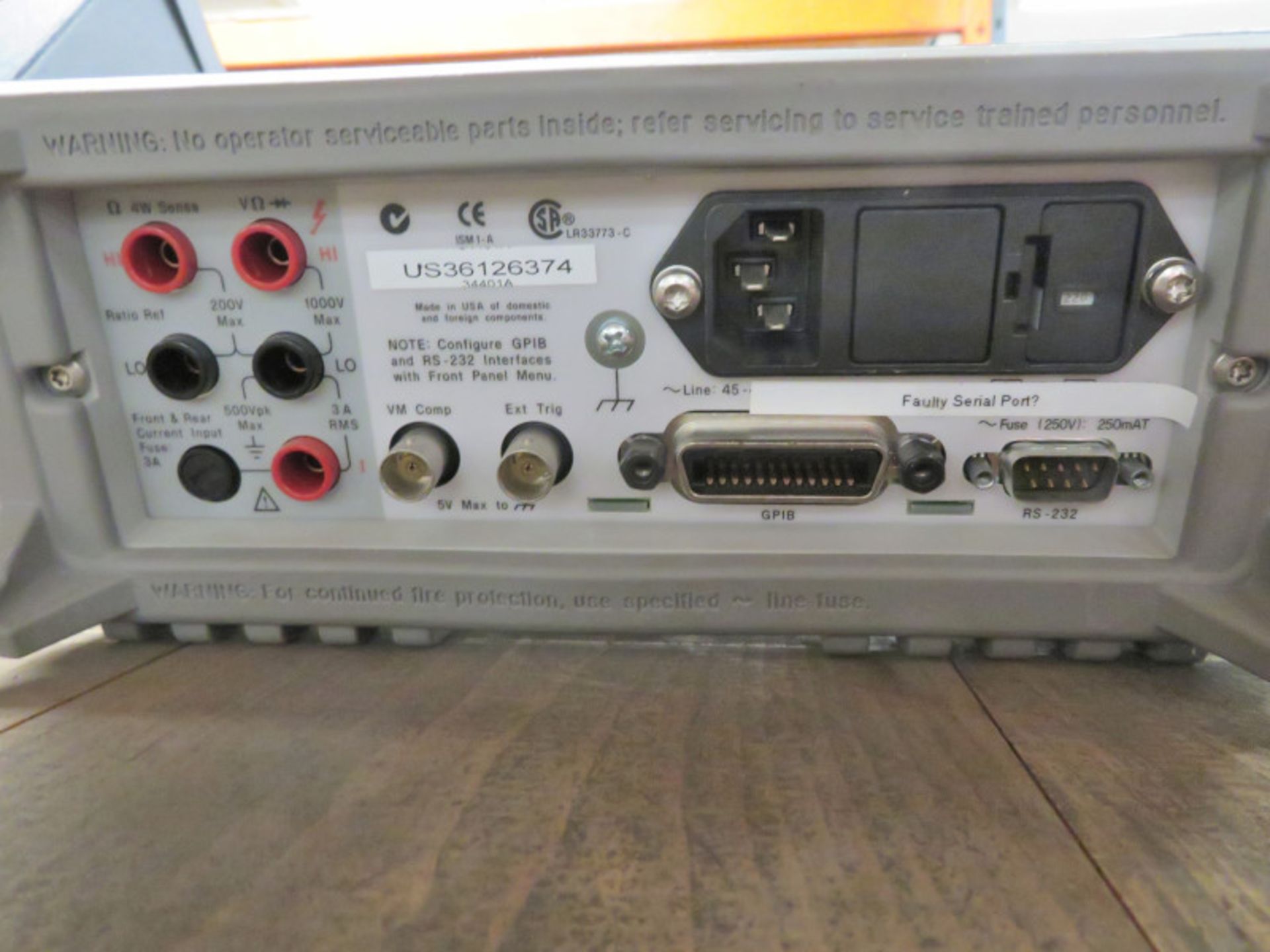 Agilent 34401A 6 1/2 Digit Multimeter (No Power Cable) - Image 3 of 3