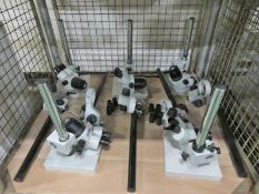 5x Microscopes with eyepieces & stands