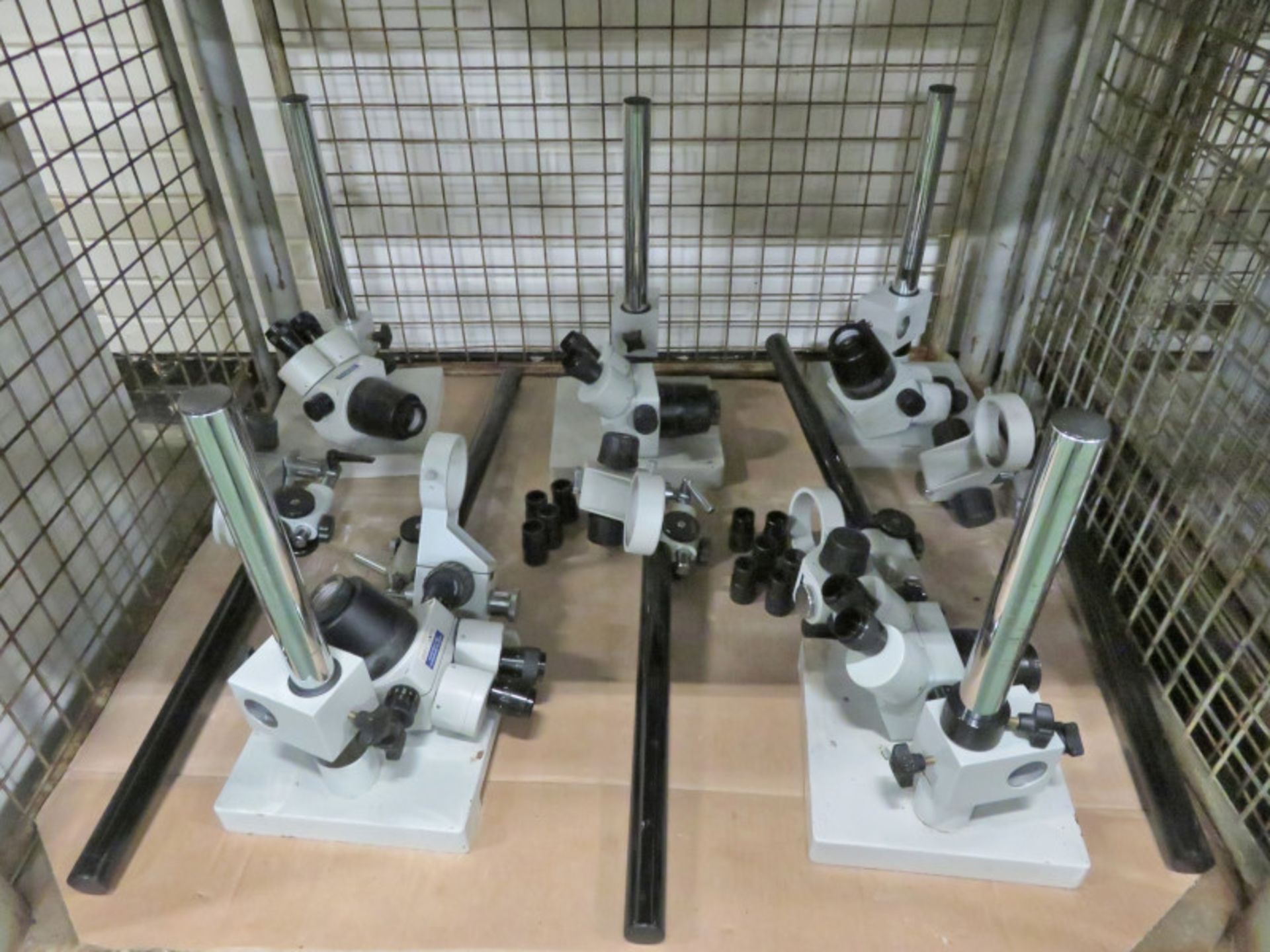 5x Microscopes with eyepieces & stands