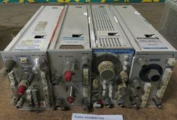 4x Tektronix plug in modules - RG501, FG501A, 5A38, 5B12N