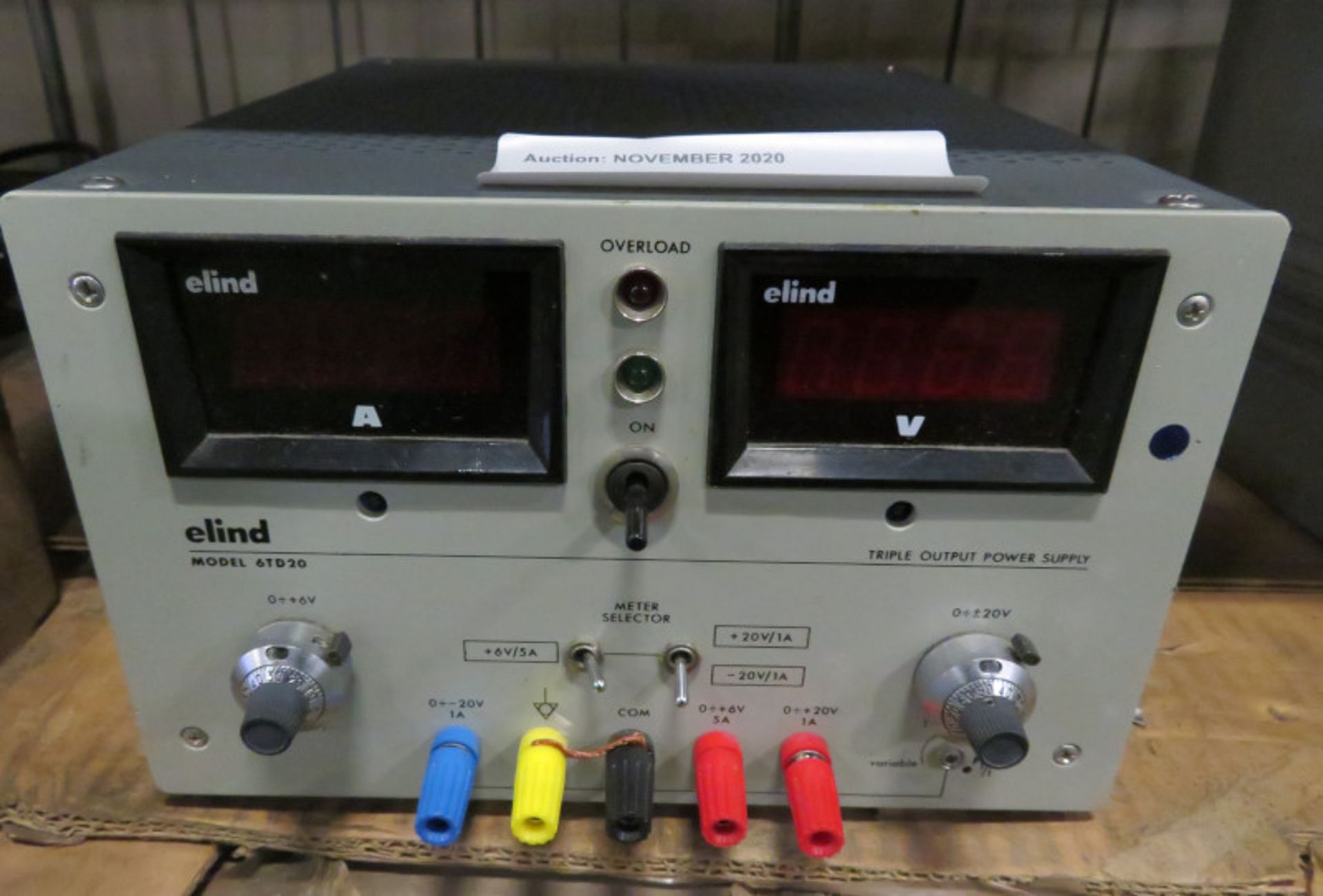 Elind 6TD20 triple output power supply - Image 2 of 3