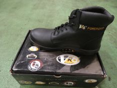 Bison VR640 powergrip Black S3 composite waxy hide boot - 12UK 47euro