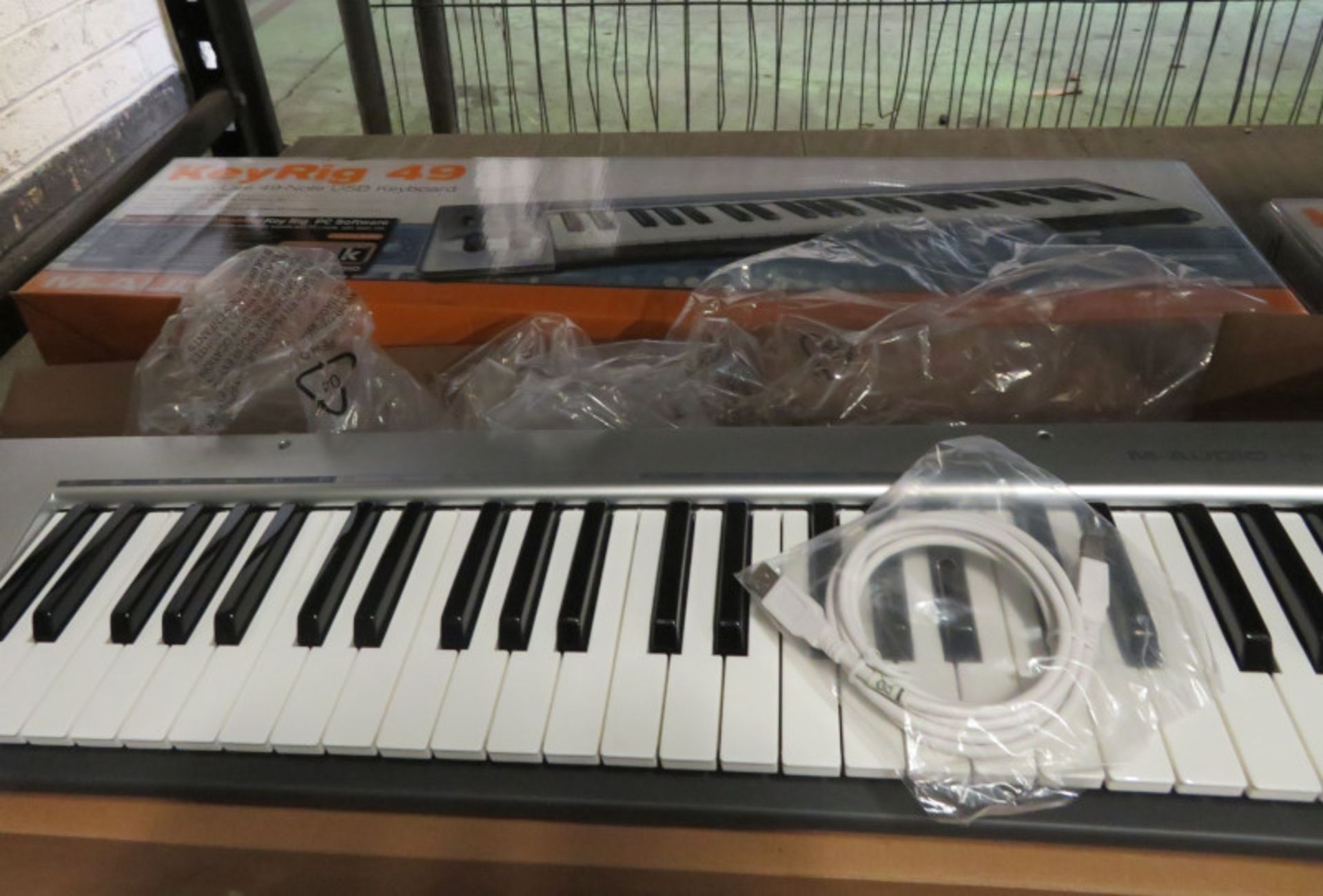 2x M-Audio KeyRig 49 Note Synth-Action USB Keyboards - Image 4 of 4