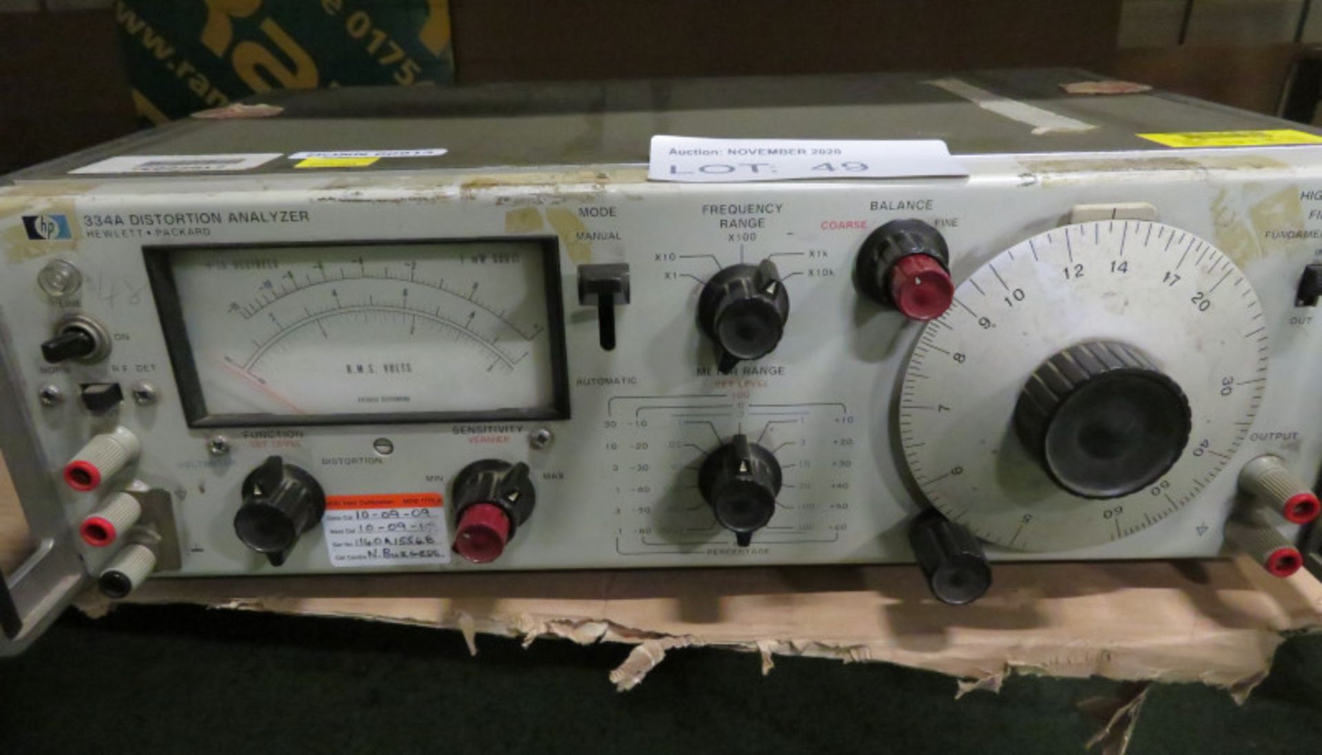 HP 334A Distortion Analyzer - Image 2 of 3