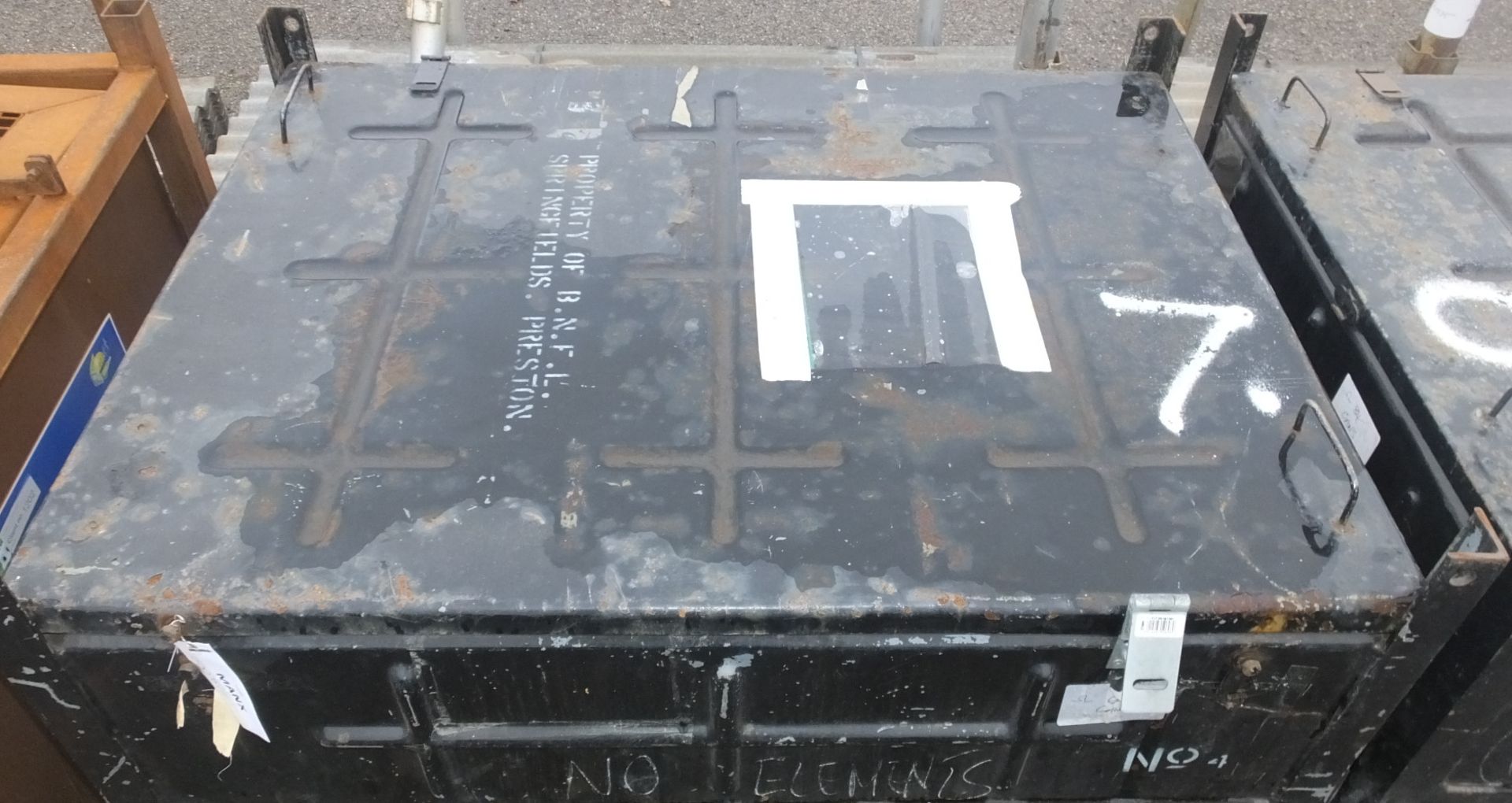 2x Metal storage bins - L1240 x D1000 x H565mm - Image 2 of 2