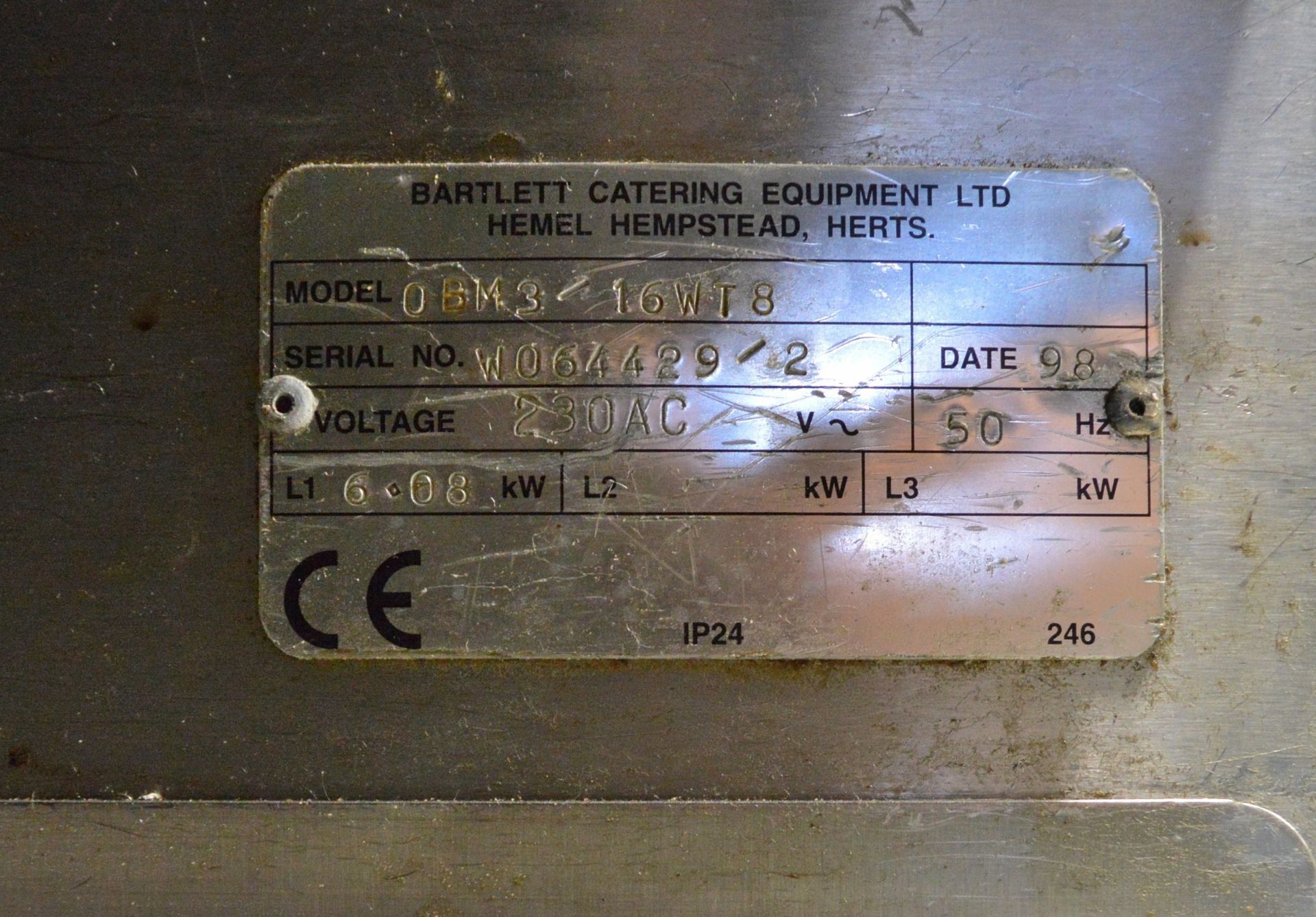 Bartlett OBM3-16WT8 Service Counter - L1600 x W840 x H1410mm - Image 3 of 5