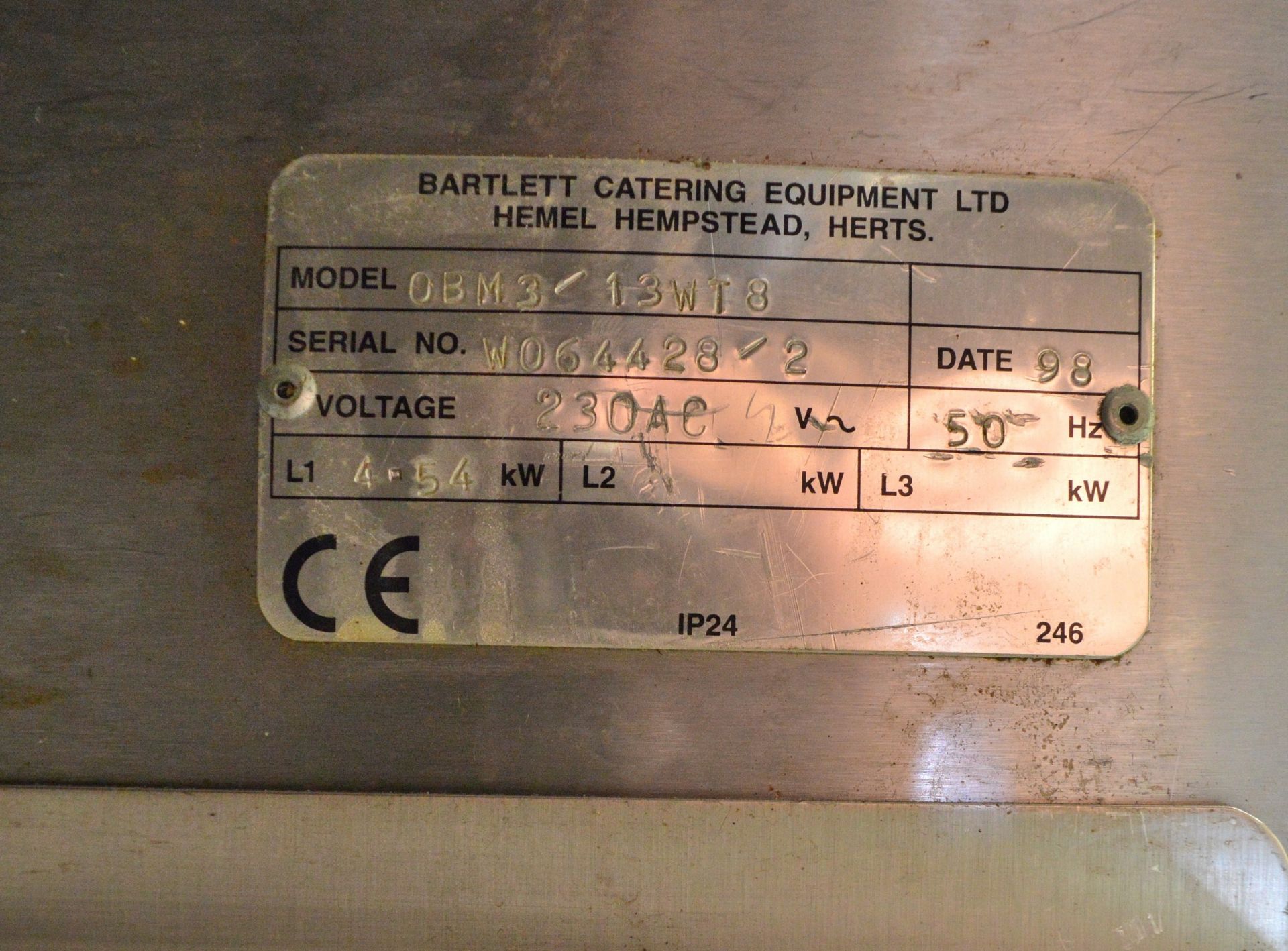 Bartlett OBM3-13WTS Service Counter - L1300 x W840 x H1410mm - Image 3 of 5