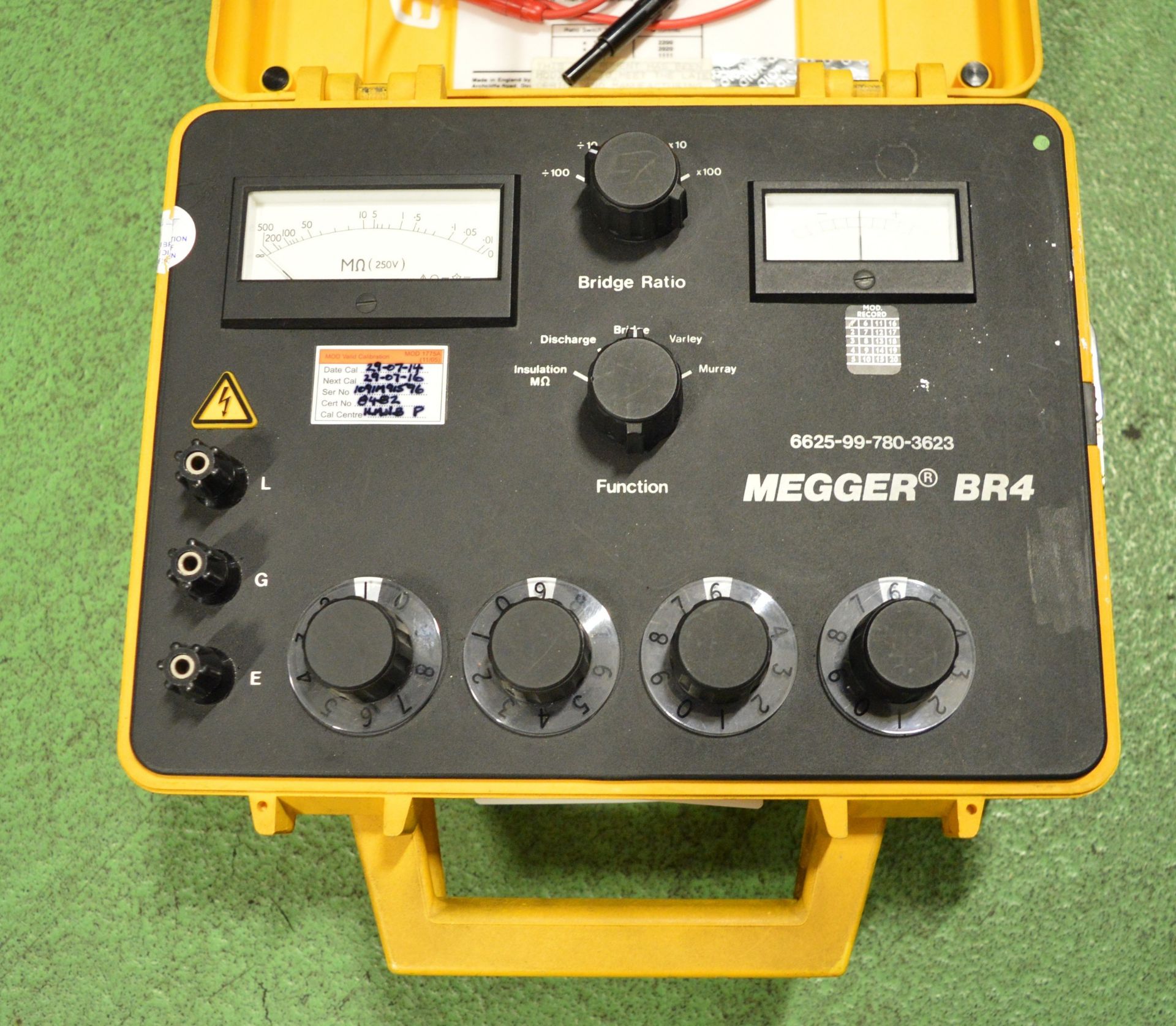 Thorn EMI Bridge Megger BR4 250v Testing Set - NSN 6625-99-780-3623 - Image 2 of 2