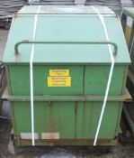 Tec Metal Industrial Tidy Bin 2 Lids W1600 x L1000 x H1100mm