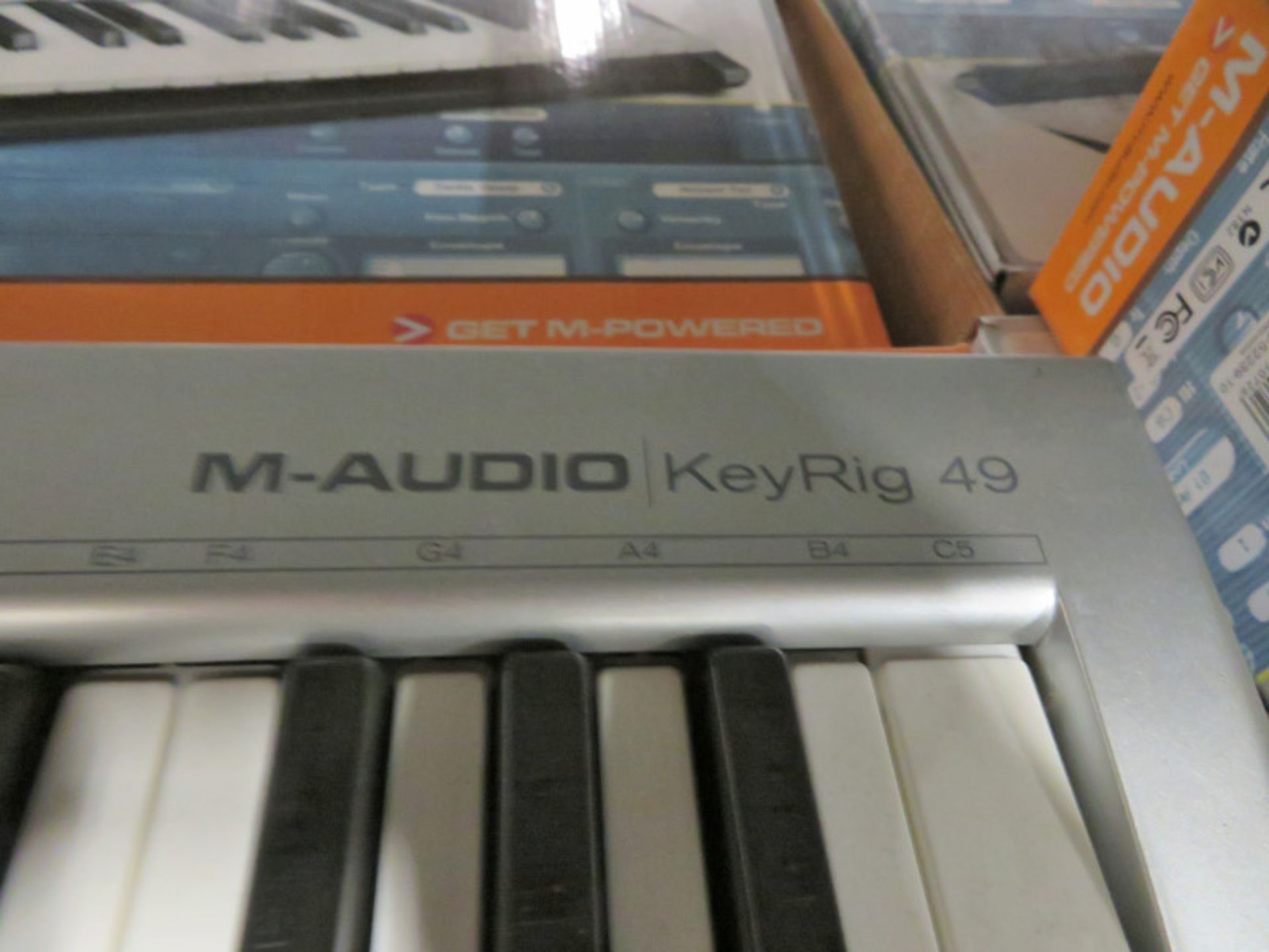 3x M-Audio KeyRig 49 Note Synth-Action USB Keyboards (1 without Box) - Image 3 of 3