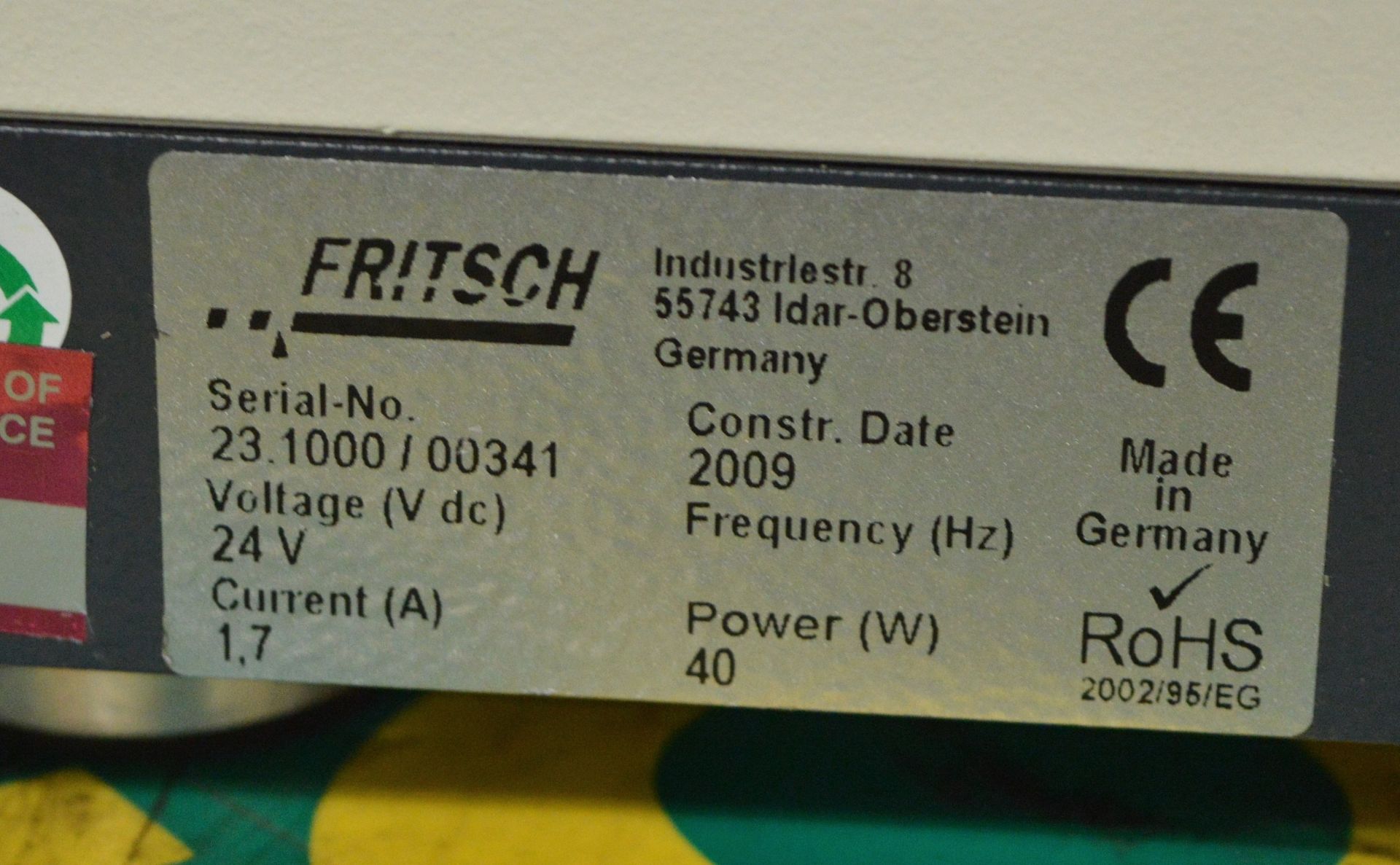 Fritsch Mini Mill Pulverisette 23 - Image 3 of 3